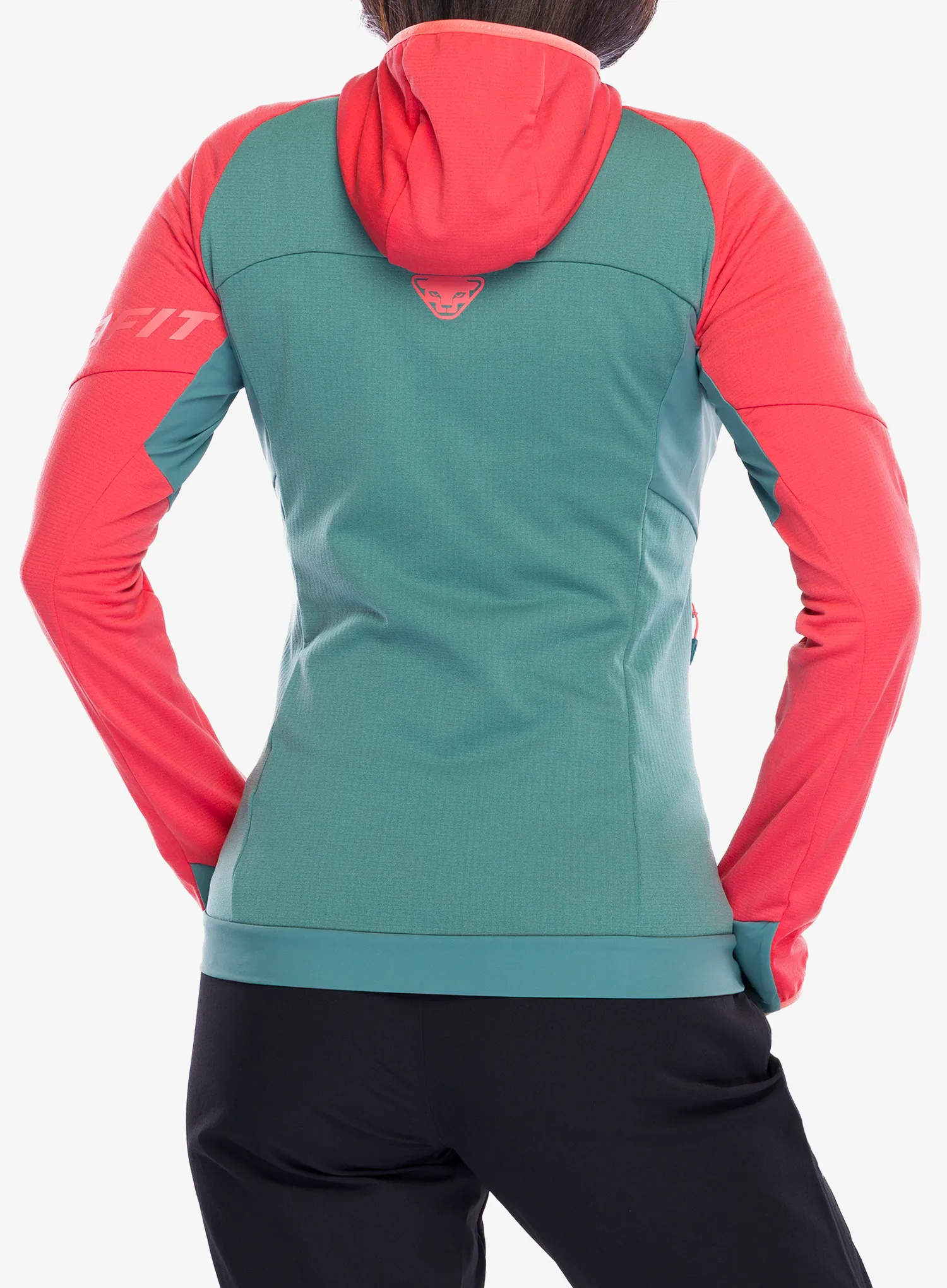 Flísová mikina dámska Dynafit Transalper Ptc Hooded JKT - cabana/atlantic