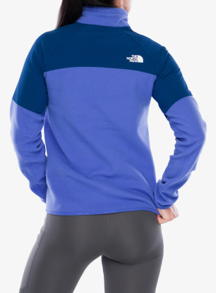 Flísová mikina dámska The North Face Glacier Heavyweight 1/2 Zip Jacket - indigo plum/estate blue