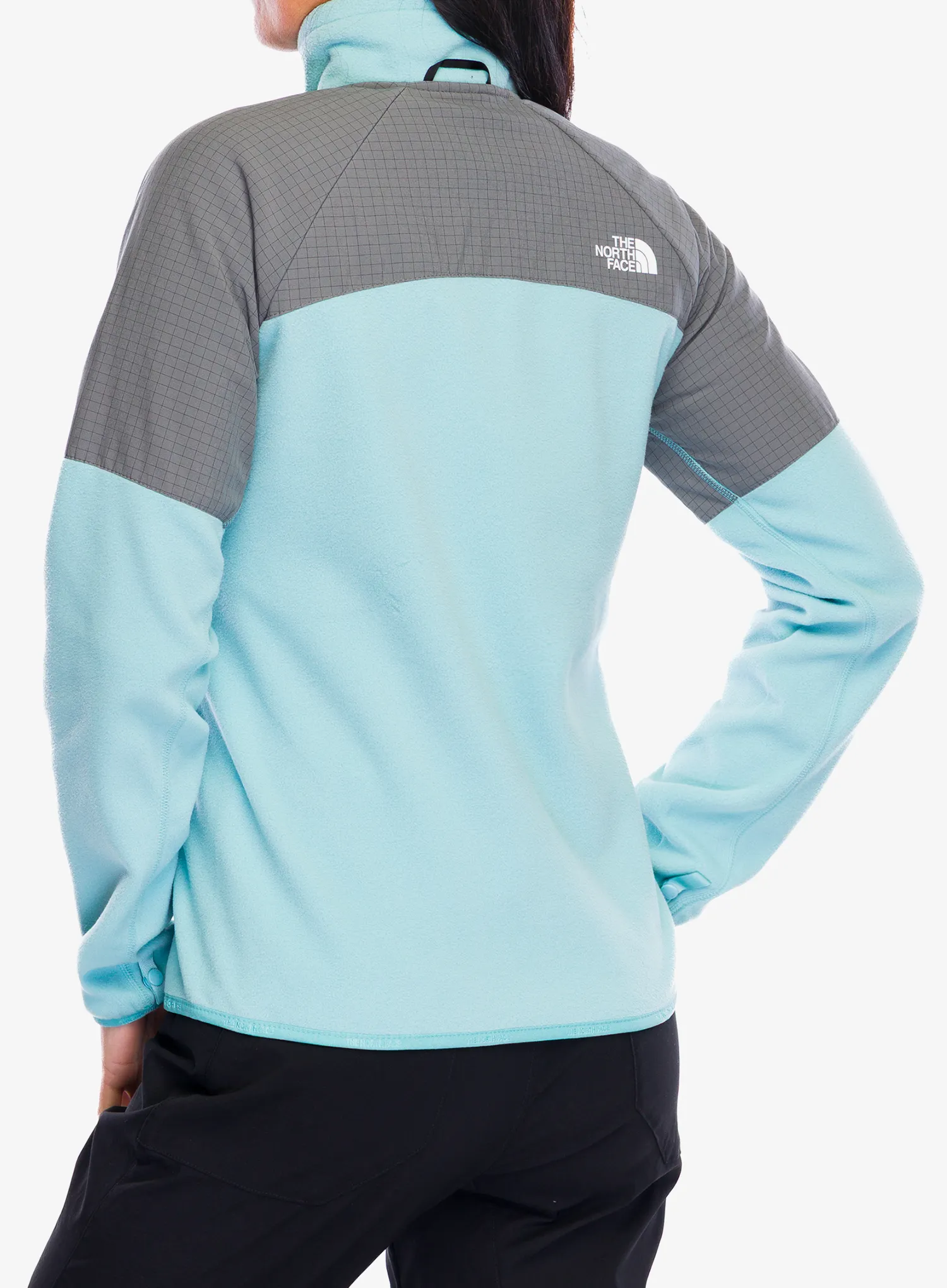 Flísová mikina dámska The North Face Glacier Heavyweight Full Zip Jacket - blue eclipse/smoked pearl