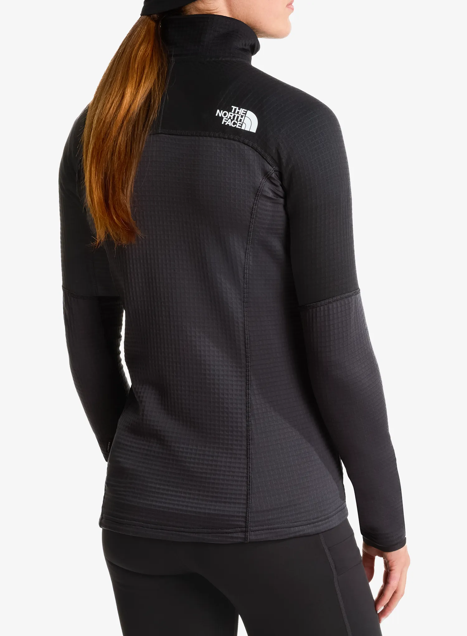 Flísová mikina dámska The North Face Polartec Powergrid Stormgap Jacket - asphalt grey/black