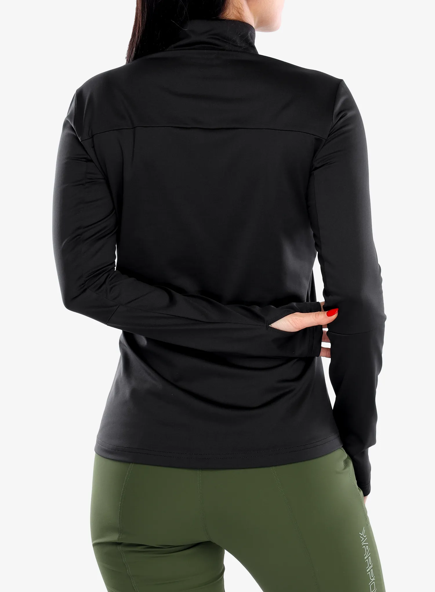 Flísová mikina dámska Vaude Livigno Halfzip II - black uni