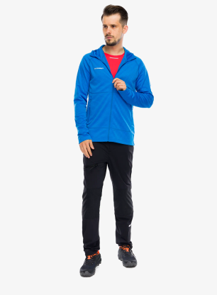 Flísová mikina Mammut Crag ML Hooded Jacket - glacier blue