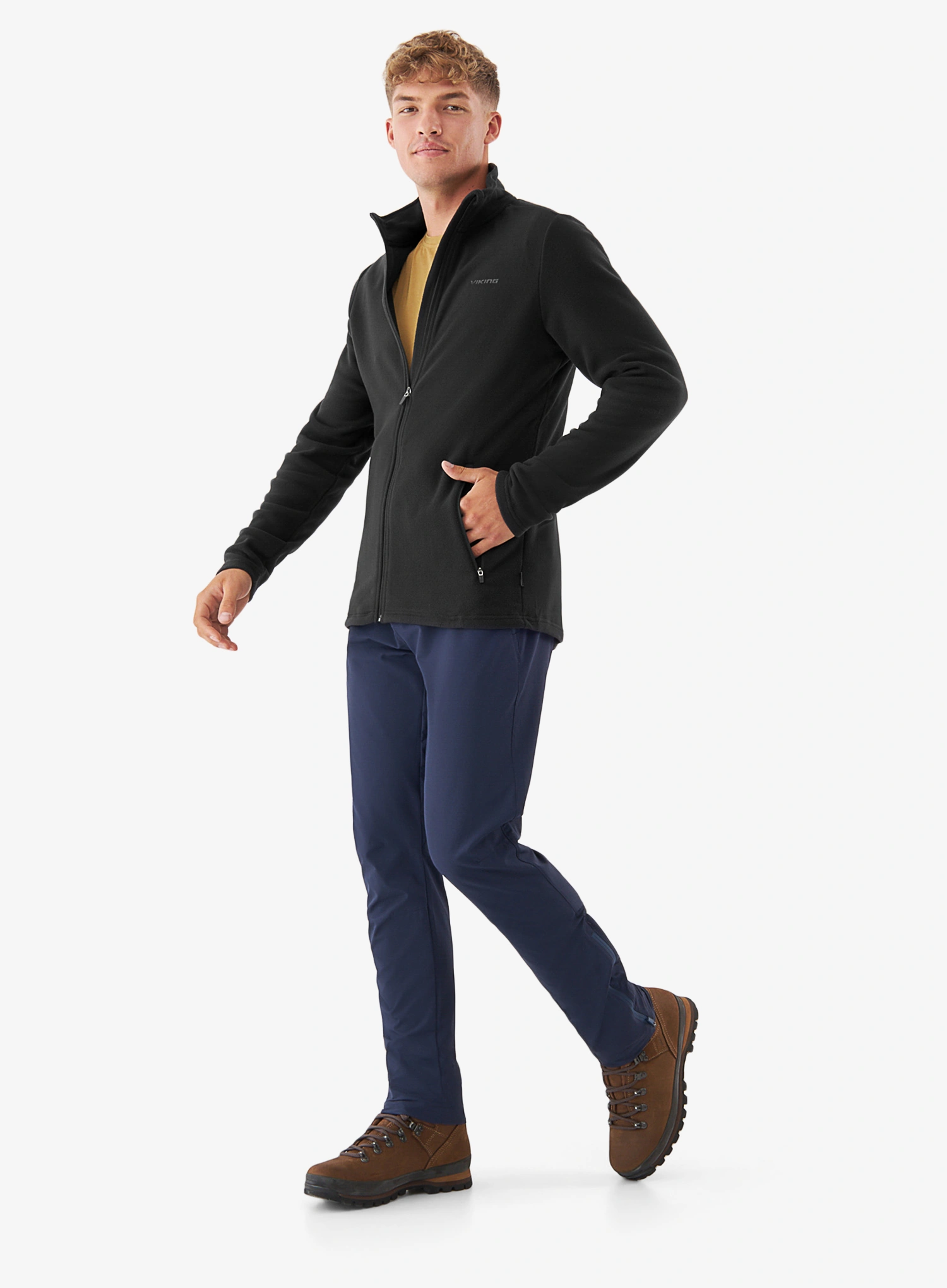 Flísová mikina Viking Midlayer Fleece Tesero Polartec - black