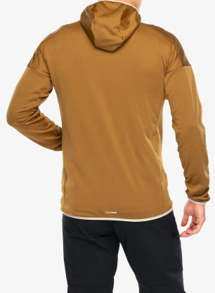 Pánska flísová mikina adidas TERREX Xperior Light Fleece Hooded Jacket - brostr/savann