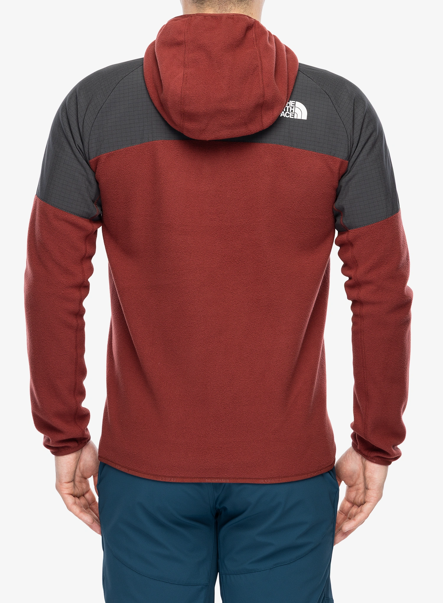 Pánska flísová mikina The North Face Glacier Heavyweight Full Zip HD - sumac/asphalt grey