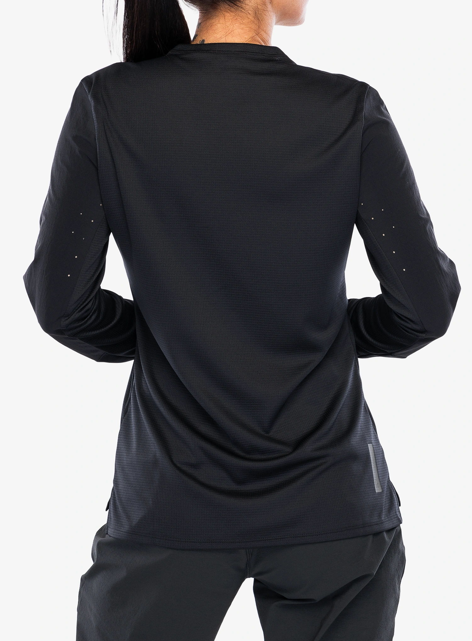 Dámska cyklistická mikina Fox Defend LS Jersey - black