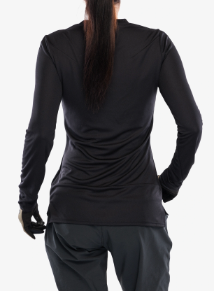 Dámska cyklistická mikina Fox Ranger LS Jersey Fox Head - black/black