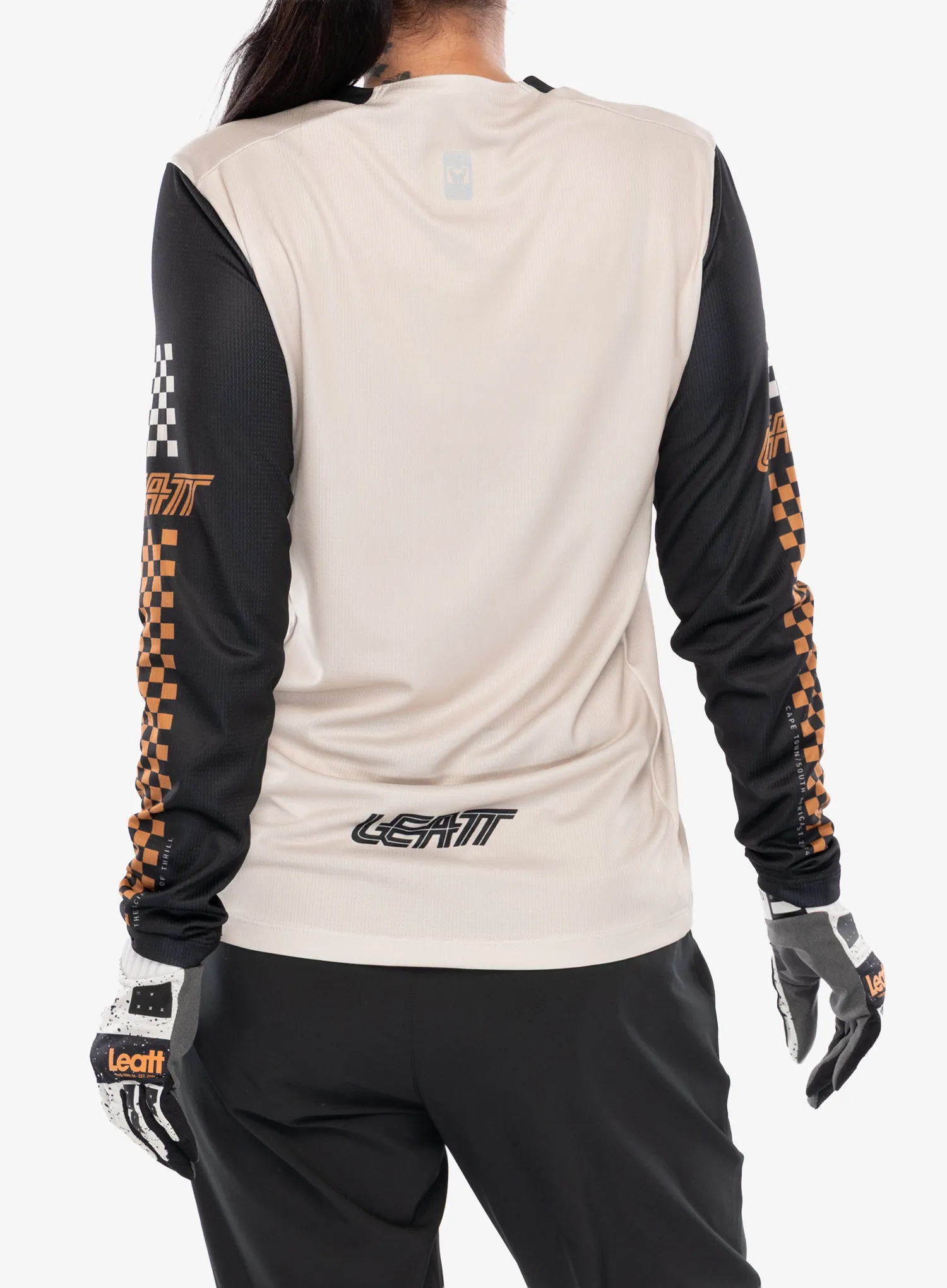 Dámska cyklistická mikina Leatt Jersey MTB Enduro 4.0 - cream