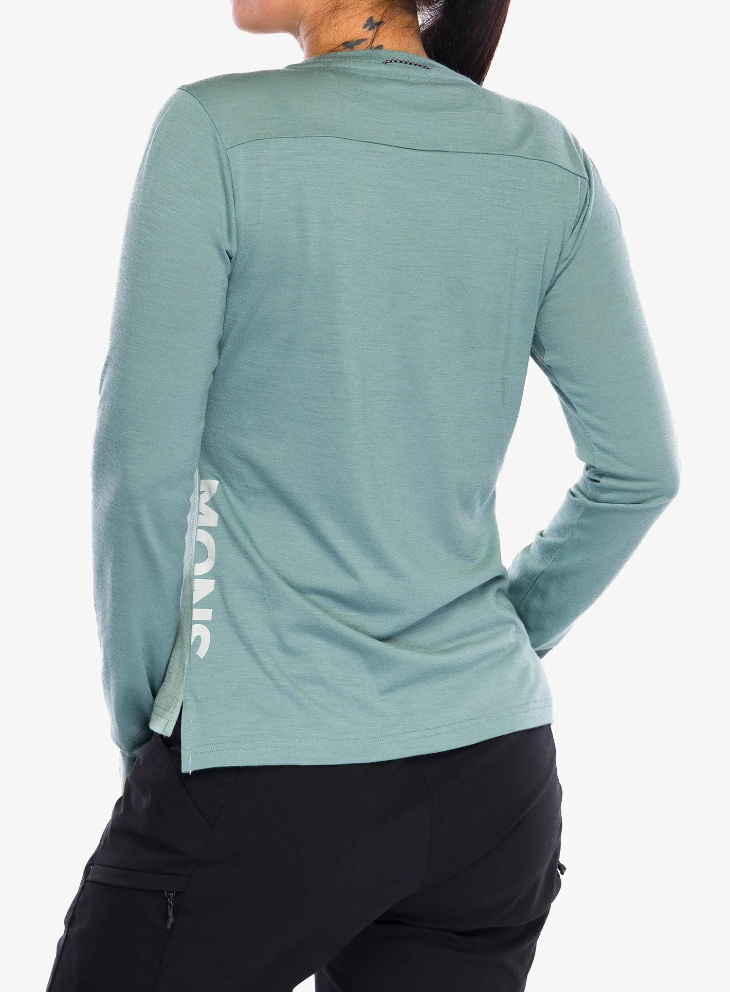 Dámska cyklistická mikina Mons Royale Diversion Merino Bike Jersey Long Sleeve - dew/desert sage
