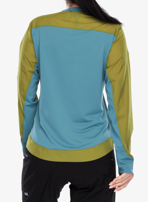 Dámska cyklistická mikina Patagonia LS Dirt Craft Jersey - wetland blue