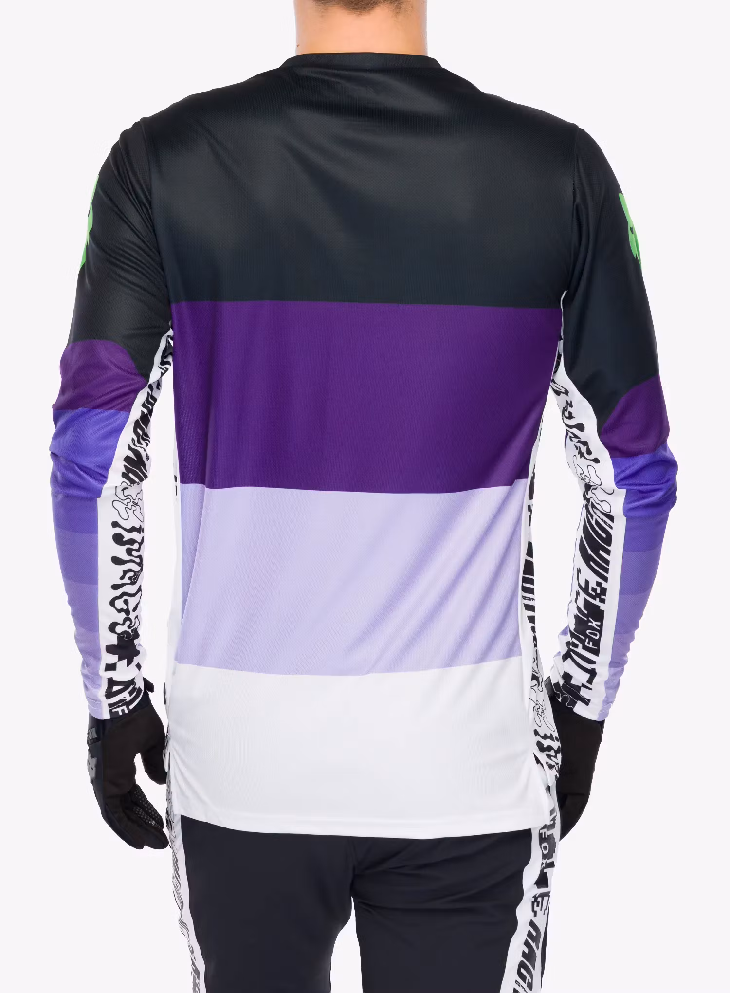 Cyklistická mikina Fox Ranger LS Jersey Grid - black