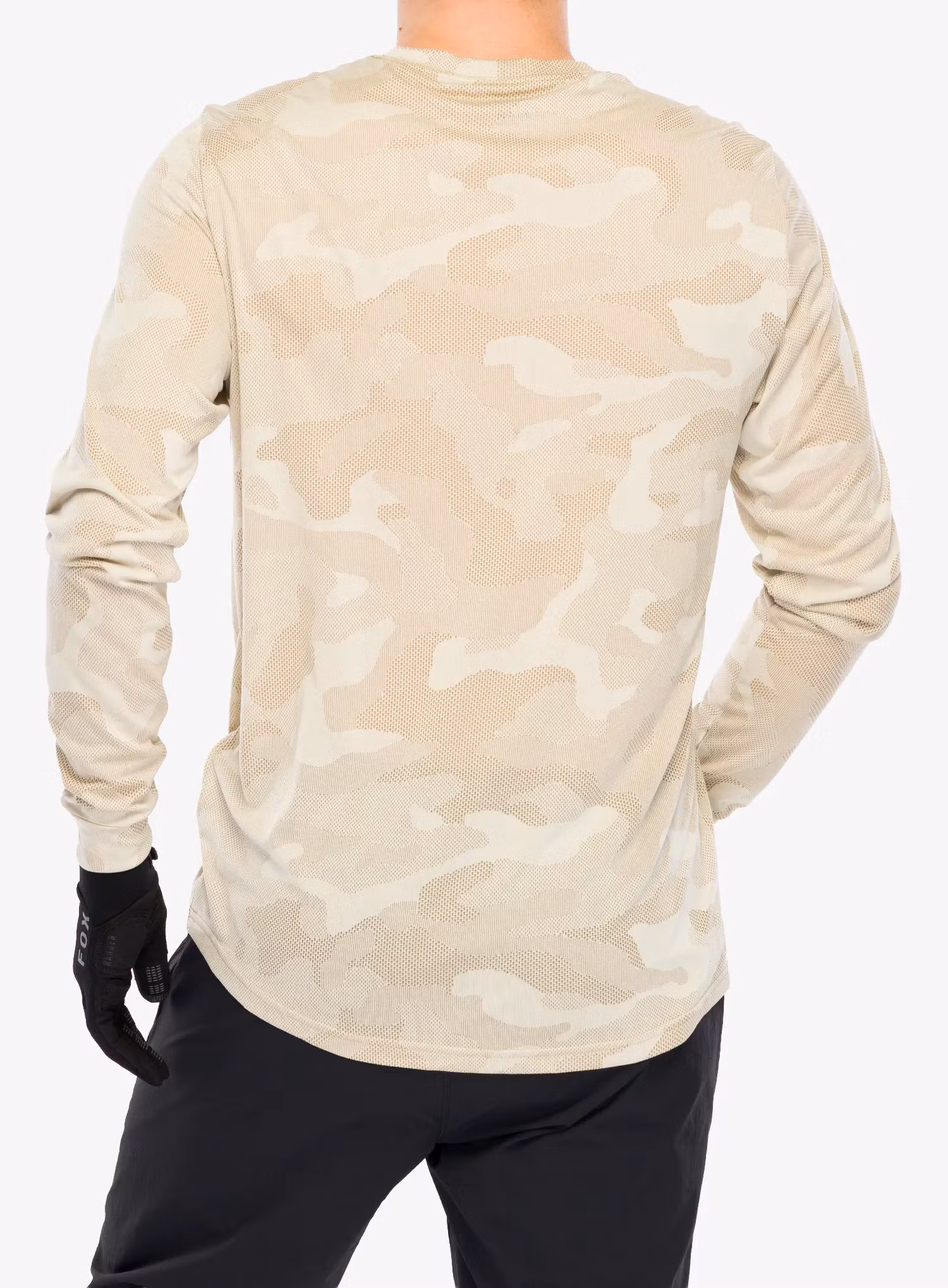 Cyklistická mikina Fox Ranger Tru Dri LS Jersey - cream