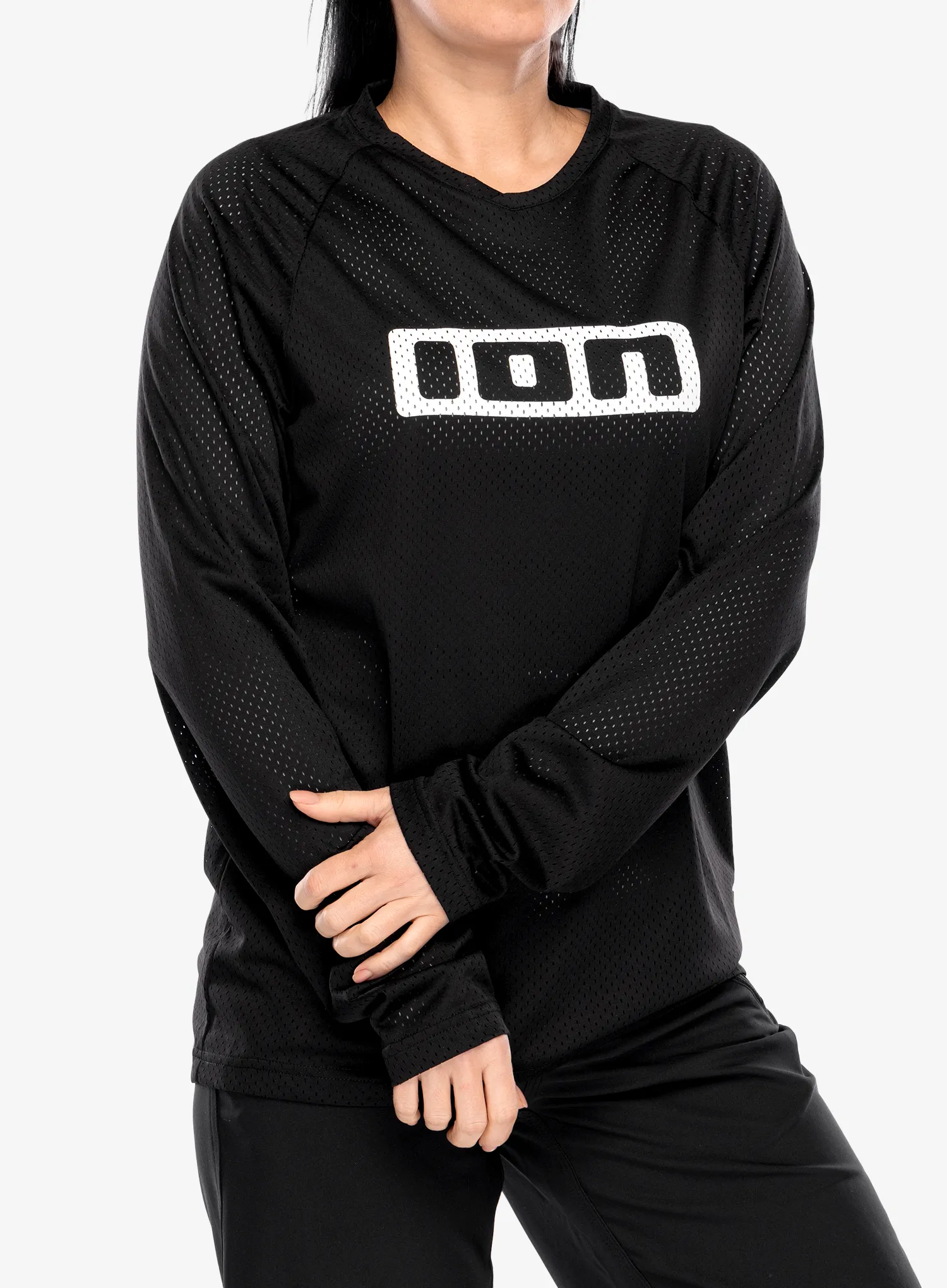 Cyklistická mikina ION Logo LS - black