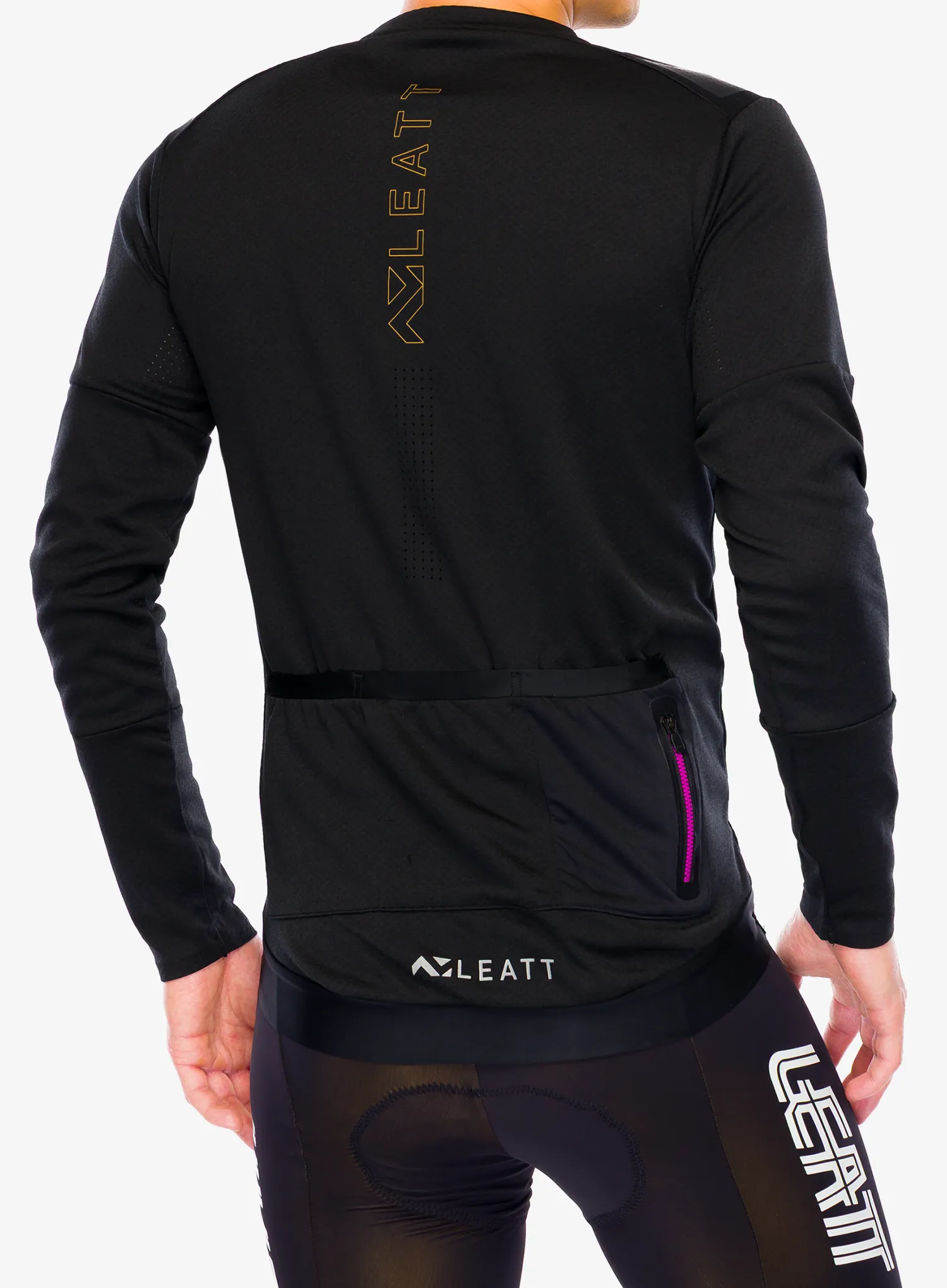 Cyklistická mikina Leatt Jersey MTB Trail 4.0 - black