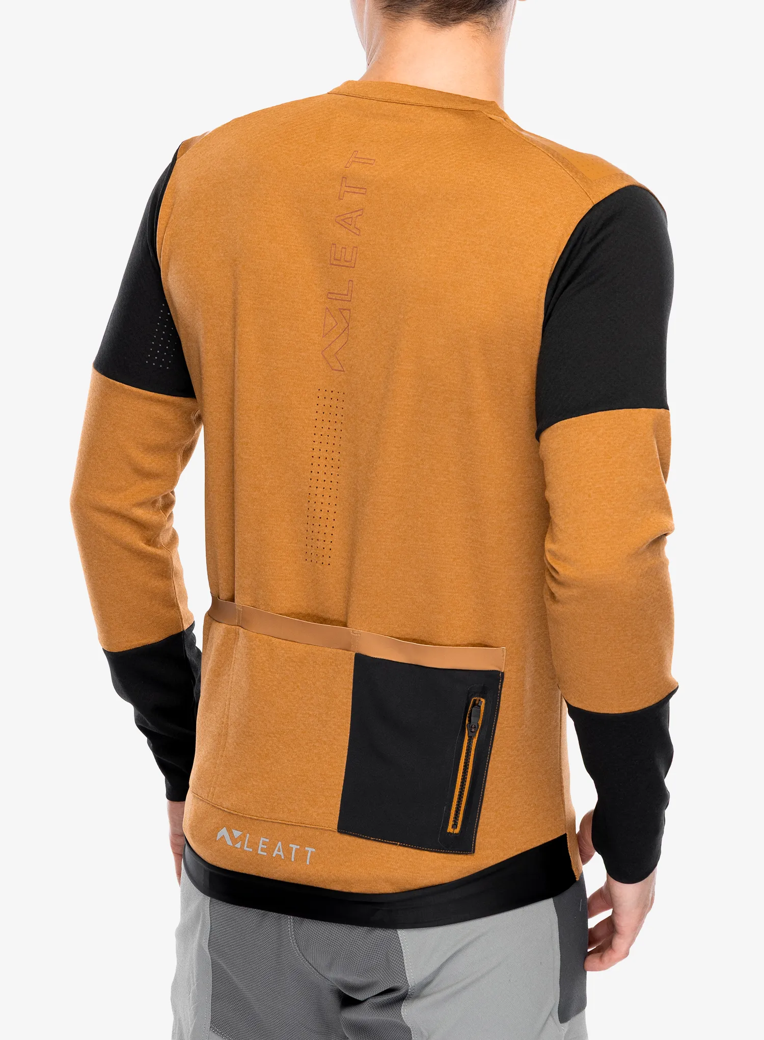 Cyklistická mikina Leatt Jersey MTB Trail 4.0 - peanut