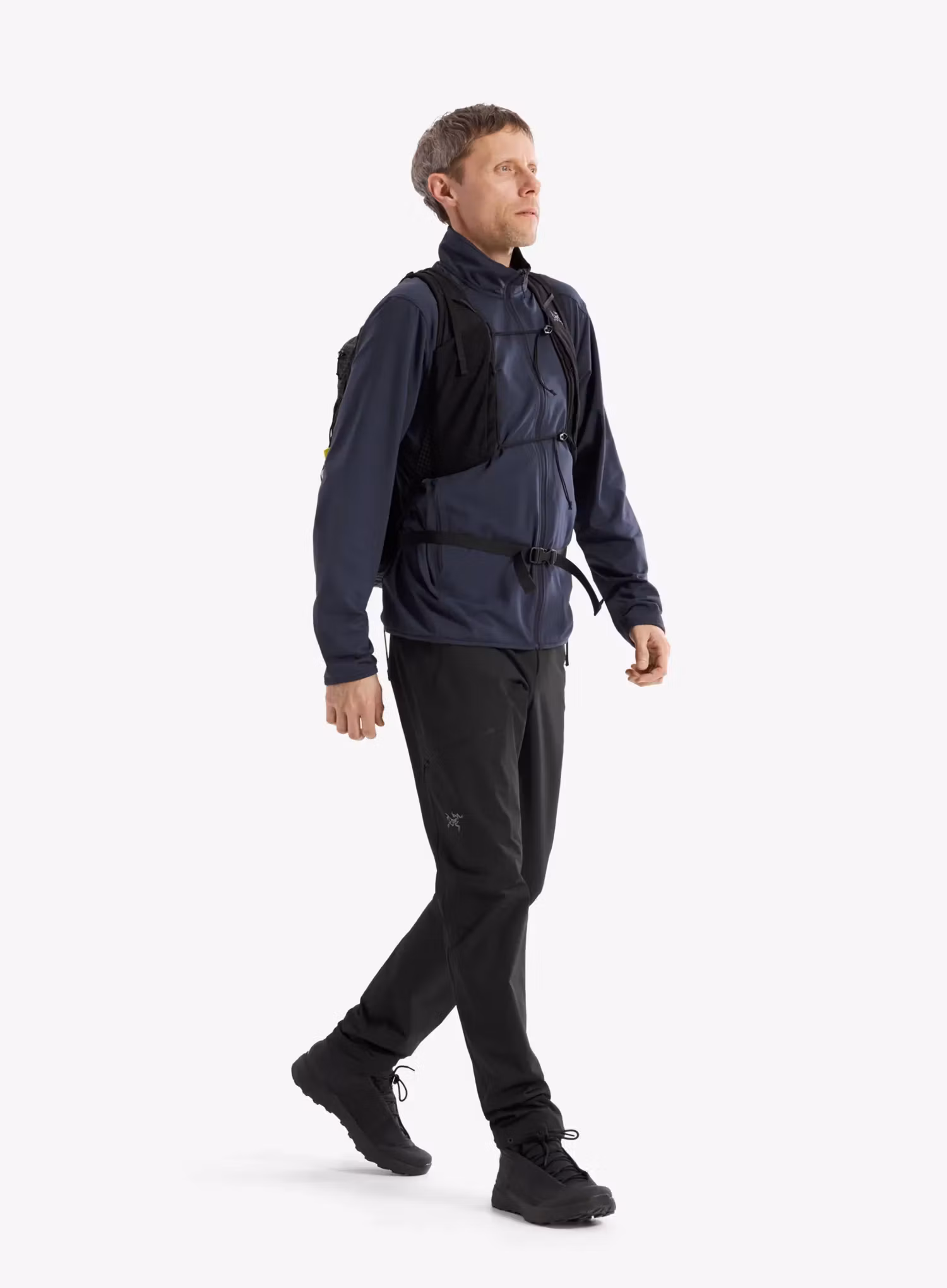 Mikina na zips Arcteryx Kyanite Lightweight Jacket - black sapphire