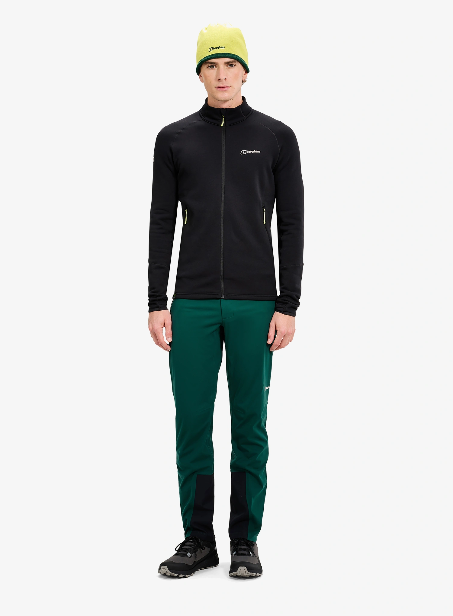Mikina na zips Berghaus Kinetic Powerstretch Jkt Am - jet black