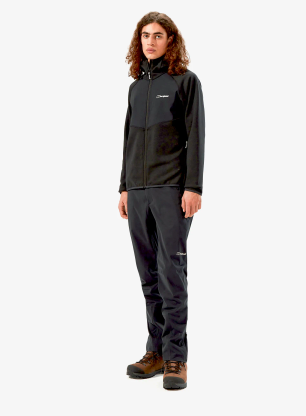 Mikina na zips Berghaus Trawden Jacket - black/black