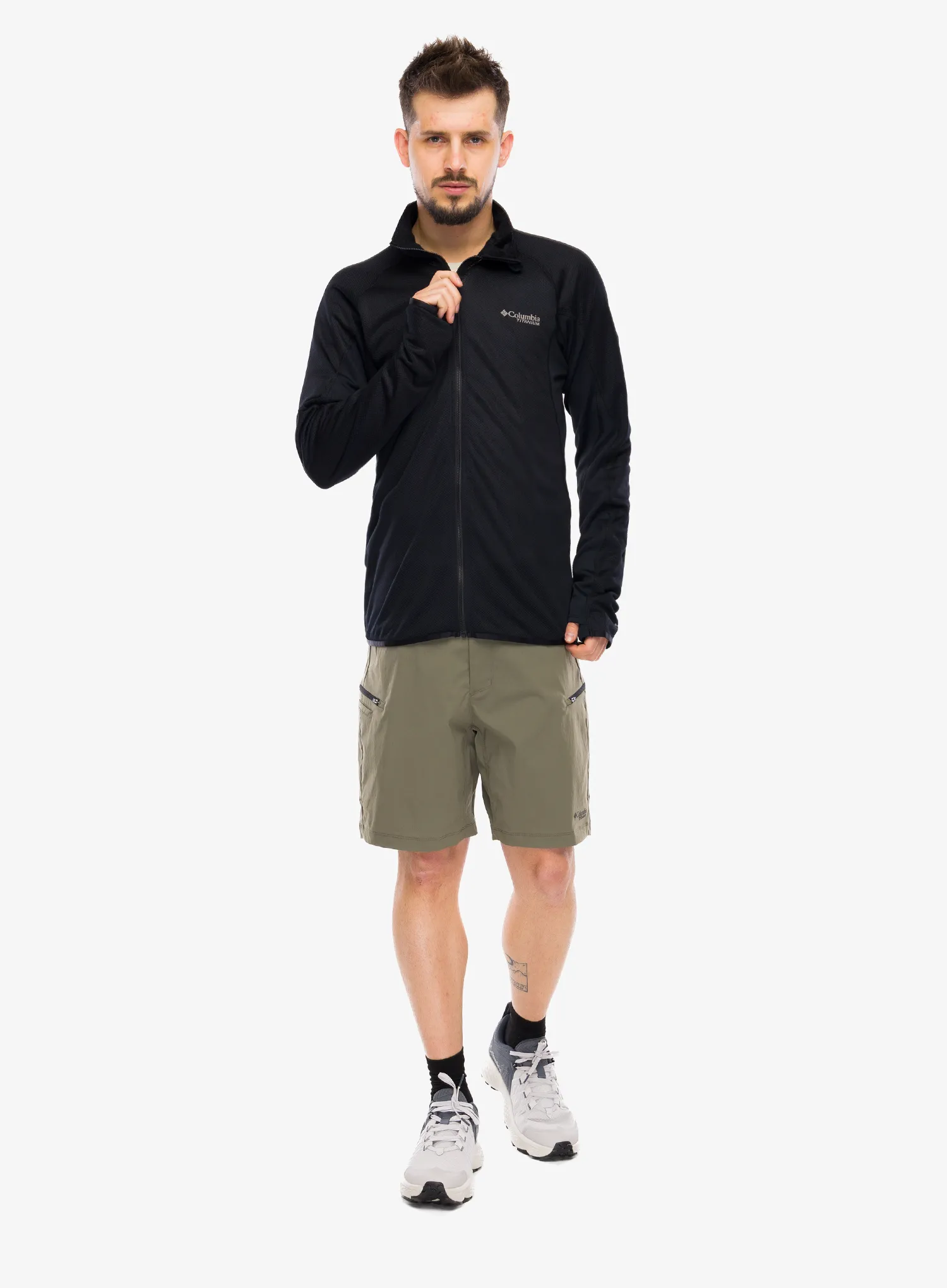Mikina na zips Columbia Summit Step Full Zip - black