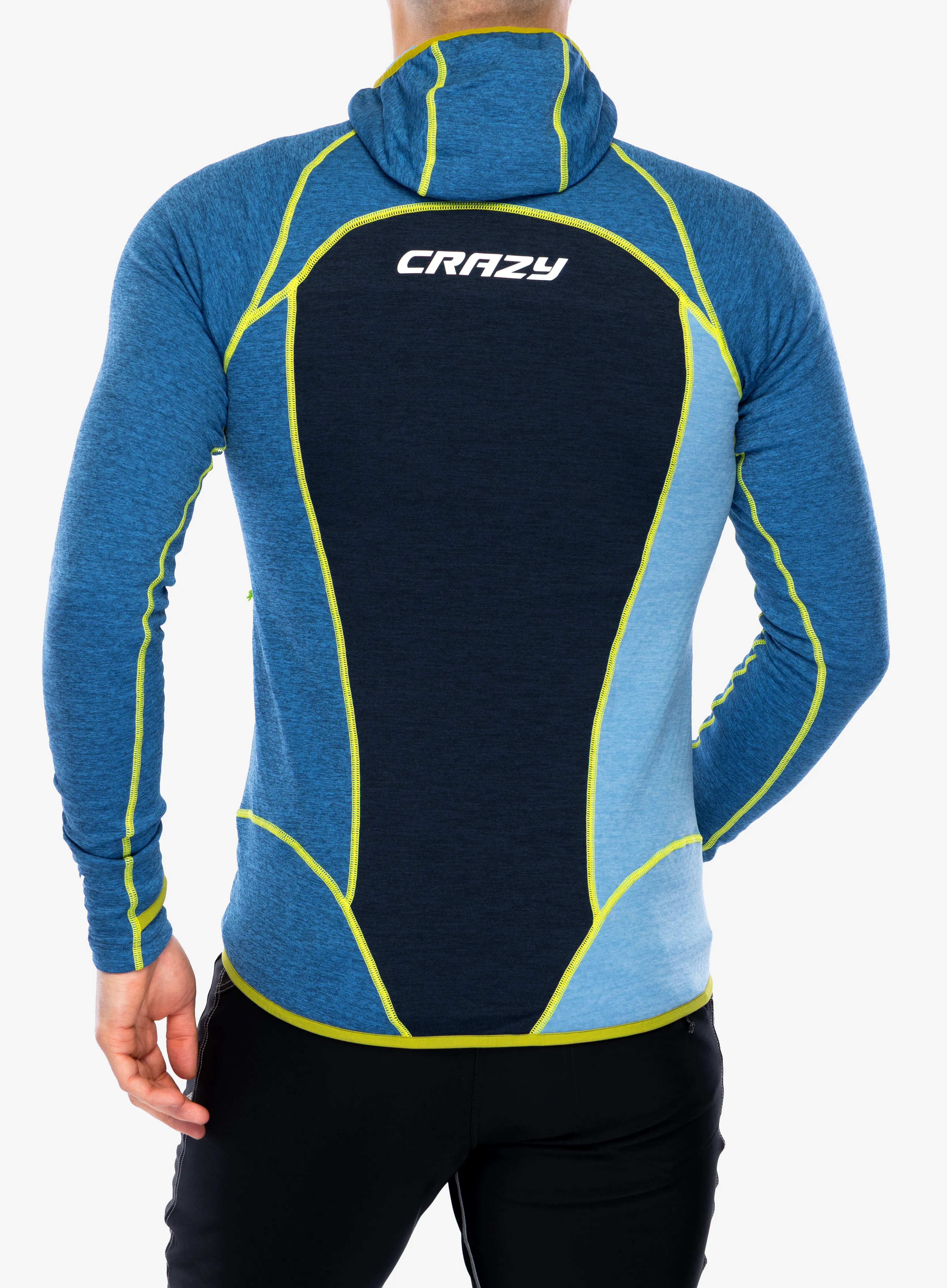 Mikina na zips Crazy Pull Resolution - liken/blue