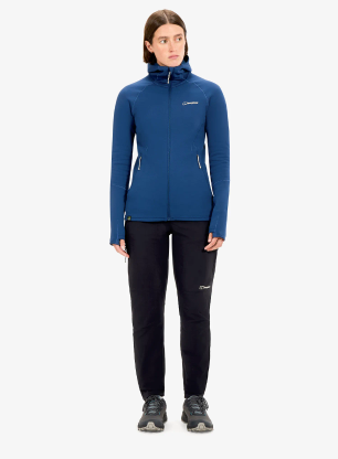 Dámska mikina na zips Berghaus Kinetic Powerstretch Hoody Af - hale navy