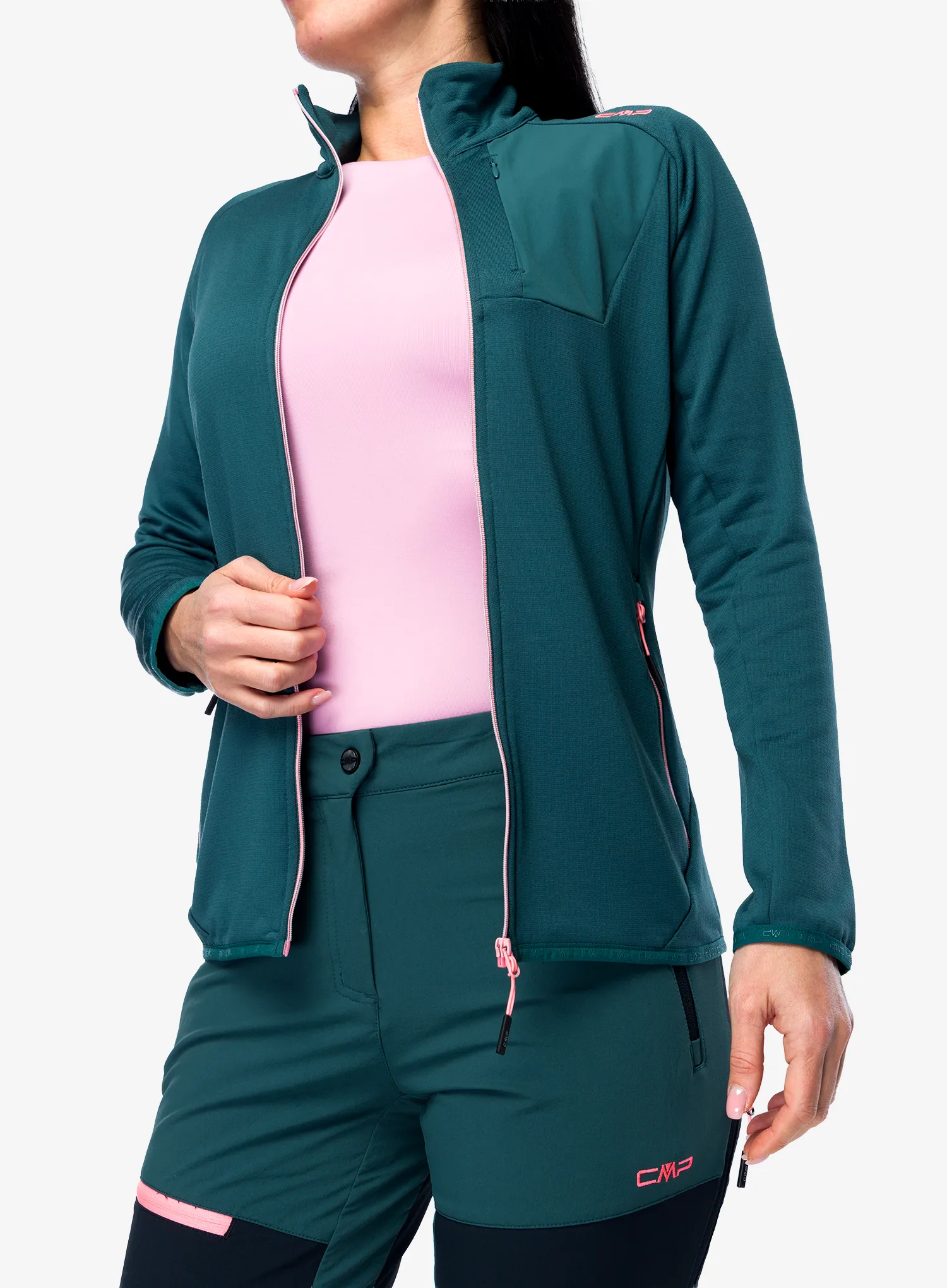 Dámska mikina na zips CMP Zyphera - trek green