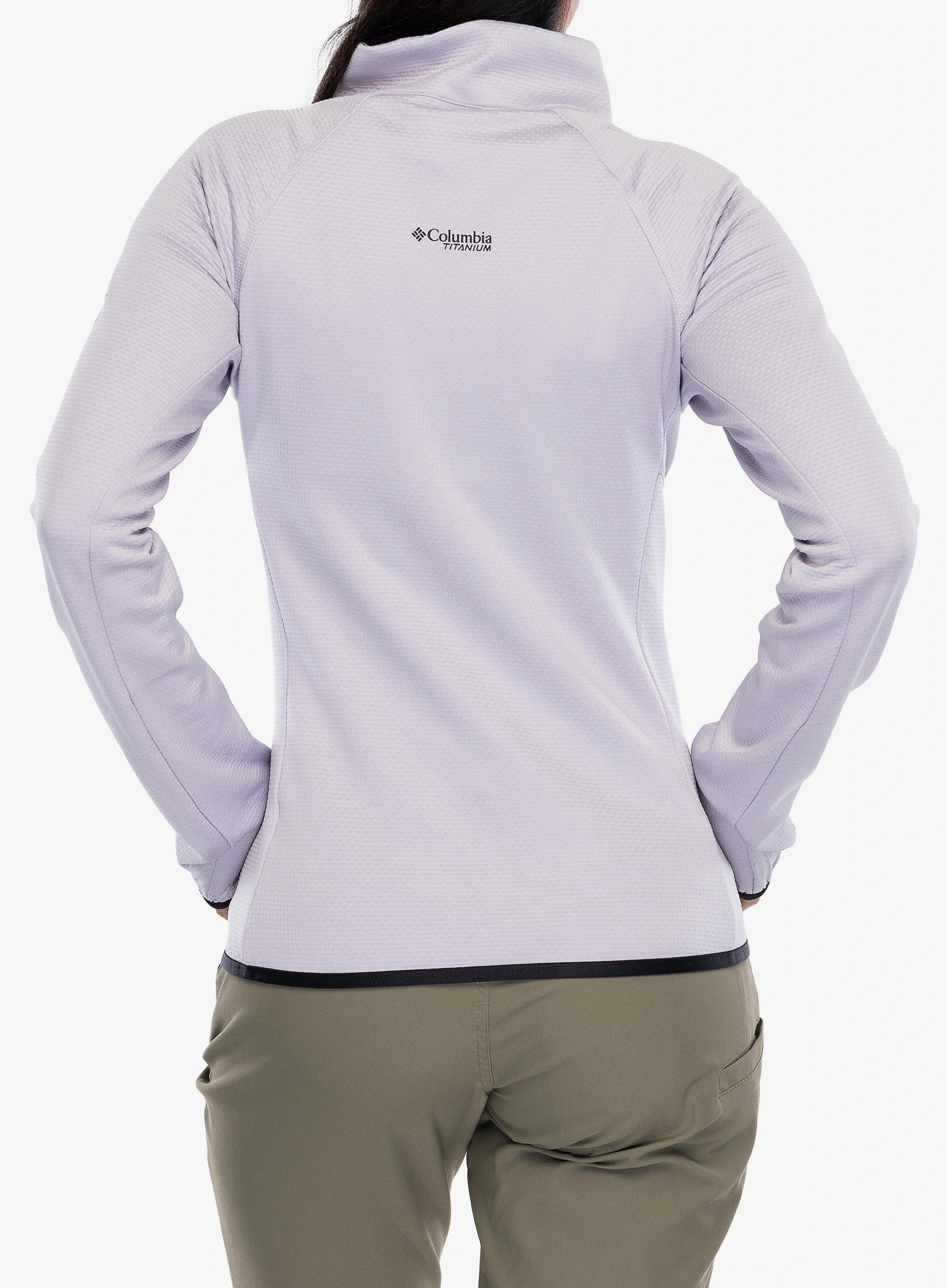 Dámska mikina na zips Columbia Triple Canyon Grid Fleece Full Zip - lavender pearl/black