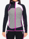 Dámska mikina na zips Crazy Pull Ionic - black/pop