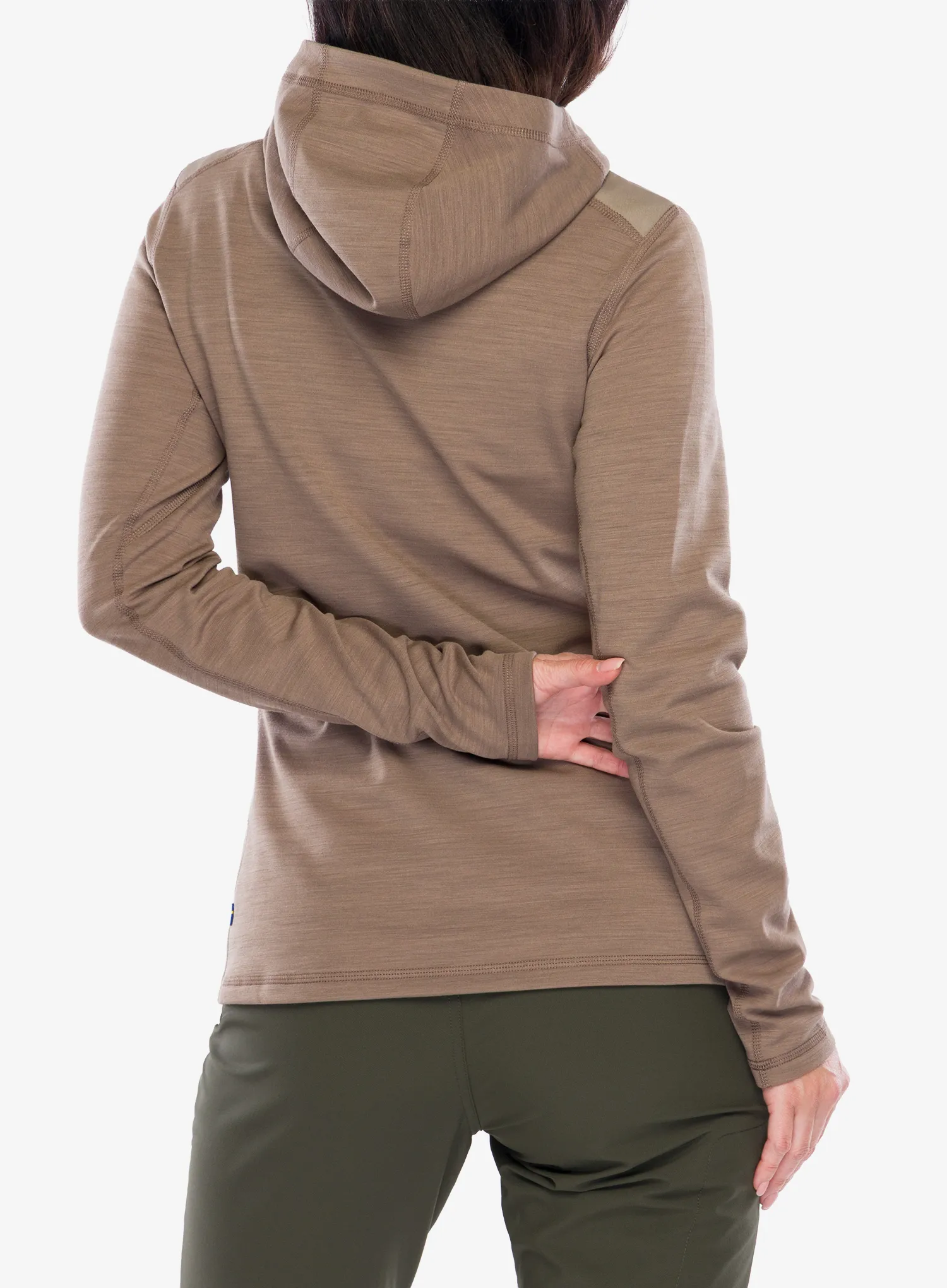 Dámska mikina na zips Fjallraven Keb Fleece Hoodie - sude brown
