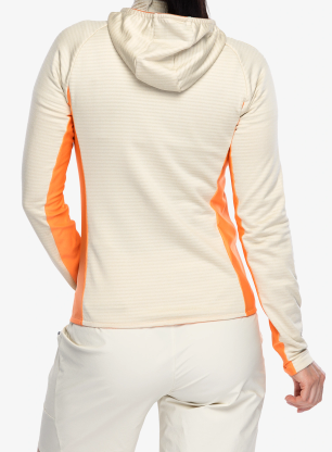 Dámska mikina na zips Montura Dolomiti Hooded Maglia - shell/melon