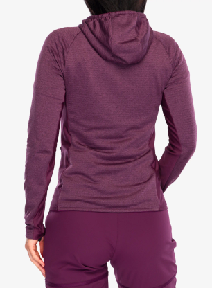 Dámska mikina na zips Montura Dolomiti Hooded Maglia - wine red