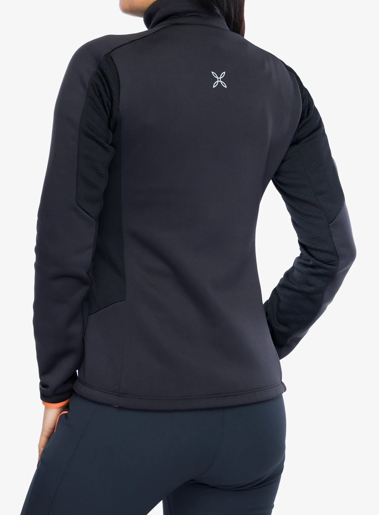 Dámska mikina na zips Montura Pulse Maglia - anthracite/melon
