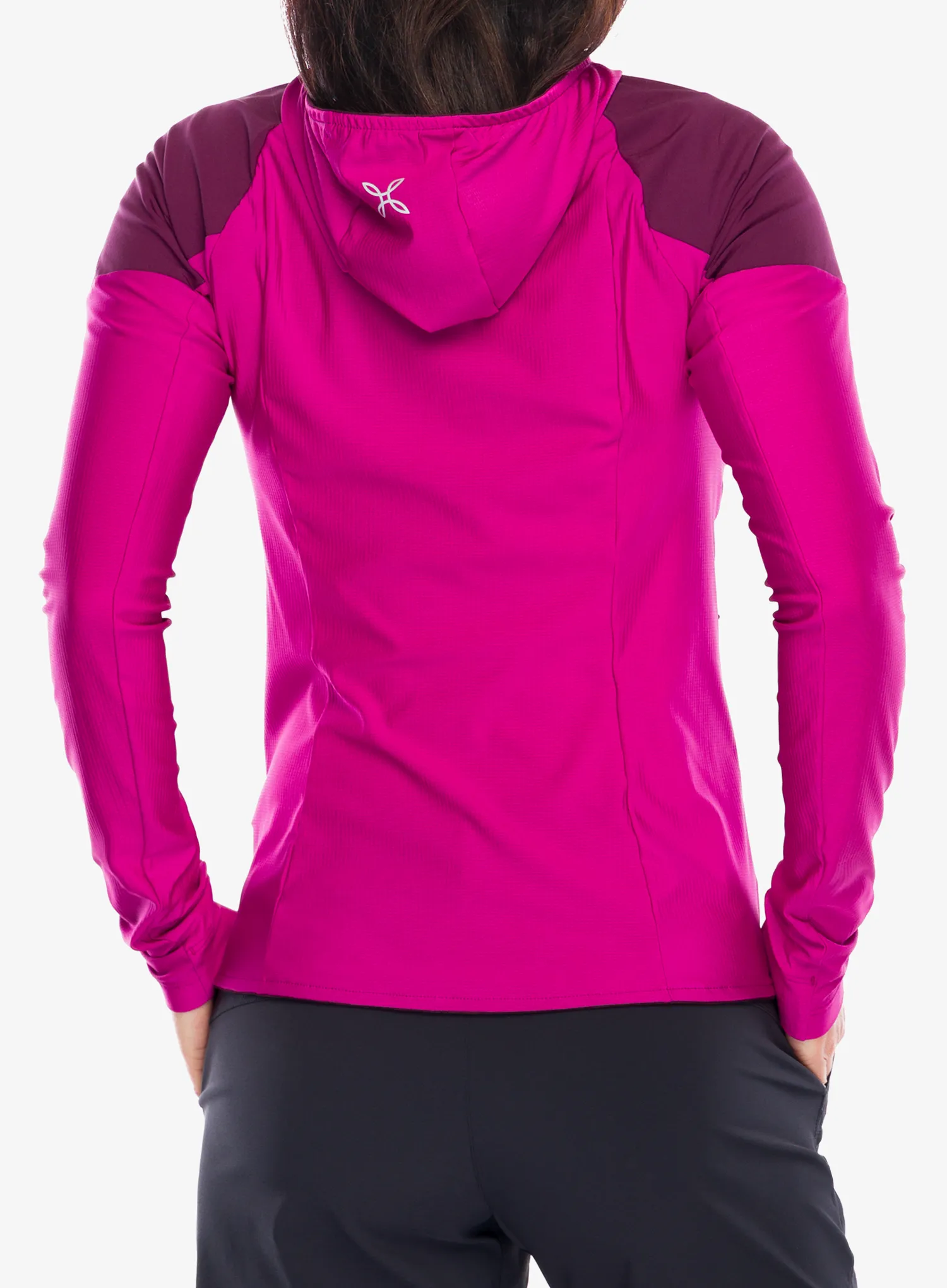 Dámska mikina na zips Montura Spitze Hooded Maglia - baton rouge/wine red