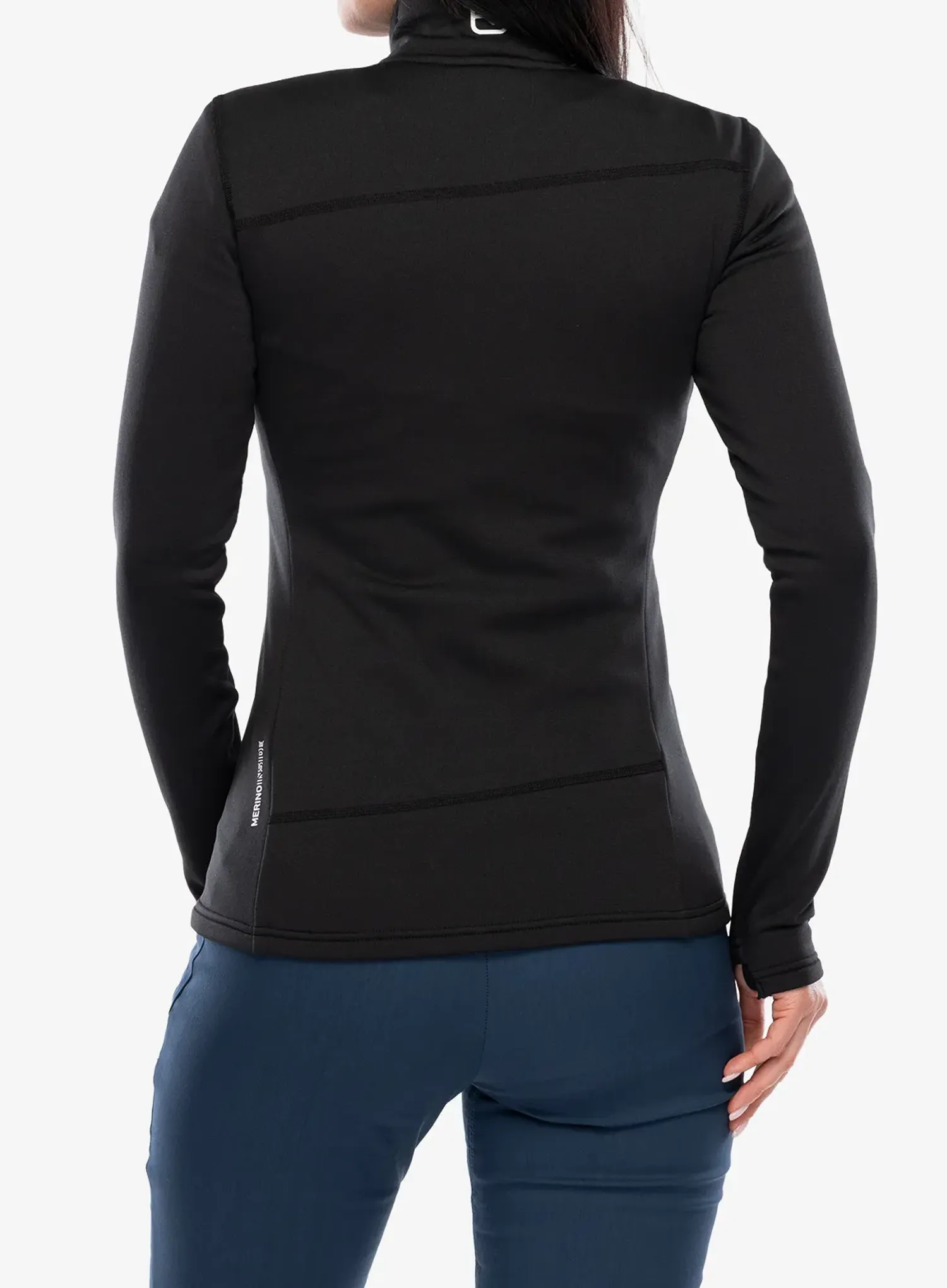 Dámska mikina na zips Ortovox Fleece Light Jacket - black raven
