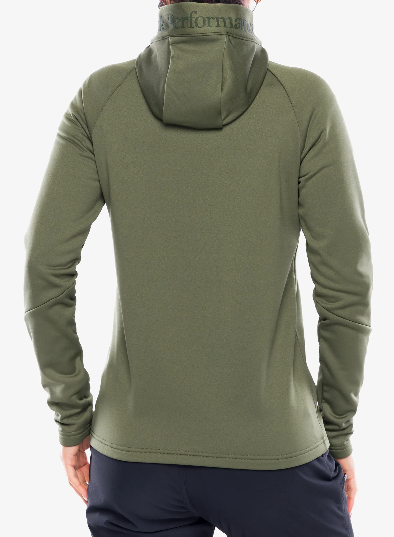 Dámska mikina na zips Peak Performance Rider Essentials Zip Hood - pine needle/pine needle