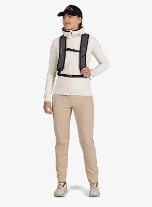 Dámska mikina na zips Rossignol Mid Layer Thin Full-Zip - whitecap sand