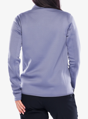Dámska mikina na zips Salomon Outline Warm FZ - blue granite
