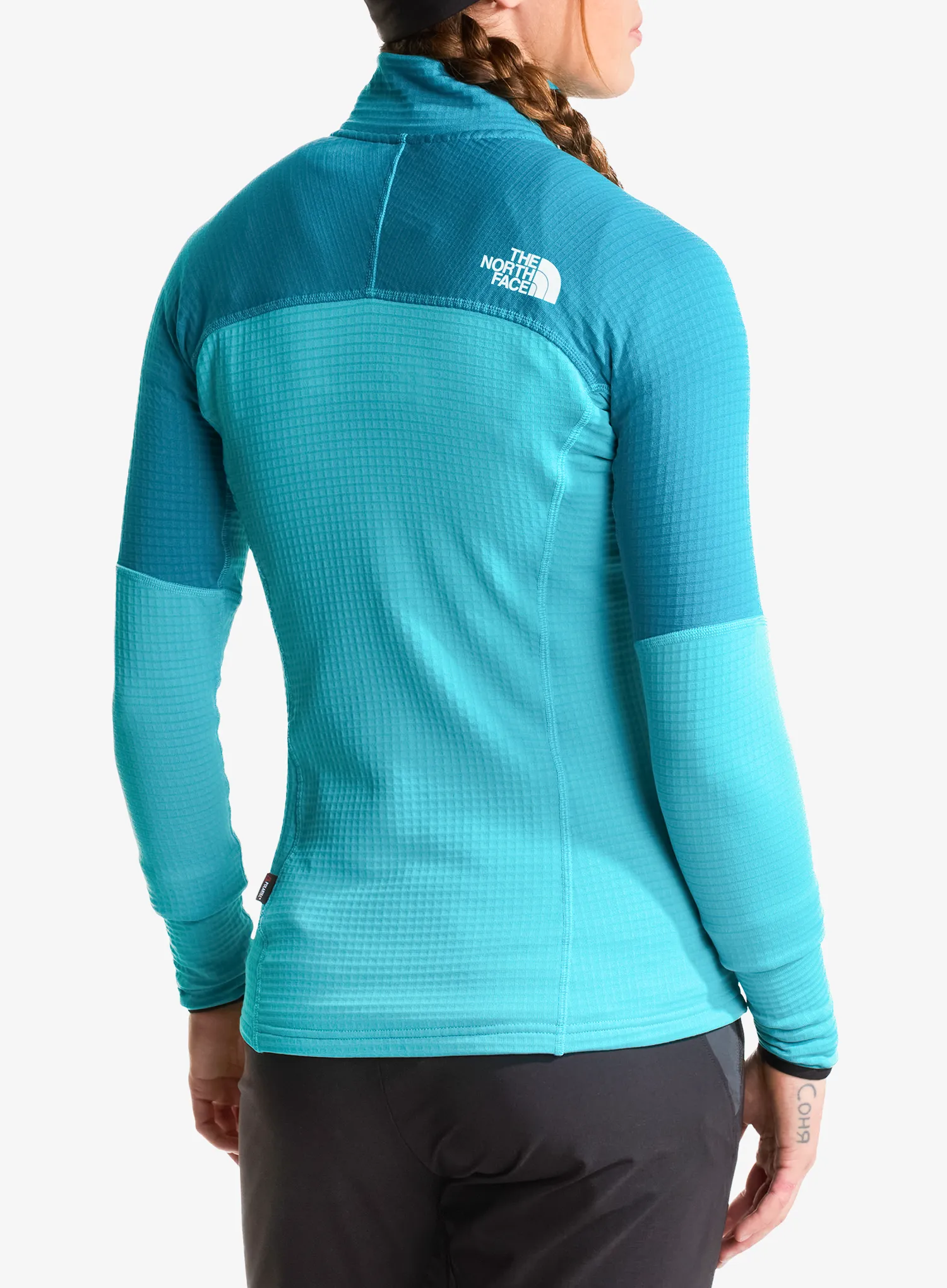 Dámska mikina na zips The North Face Polartec Powergrid Stormgap Jacket - blue/deep teal
