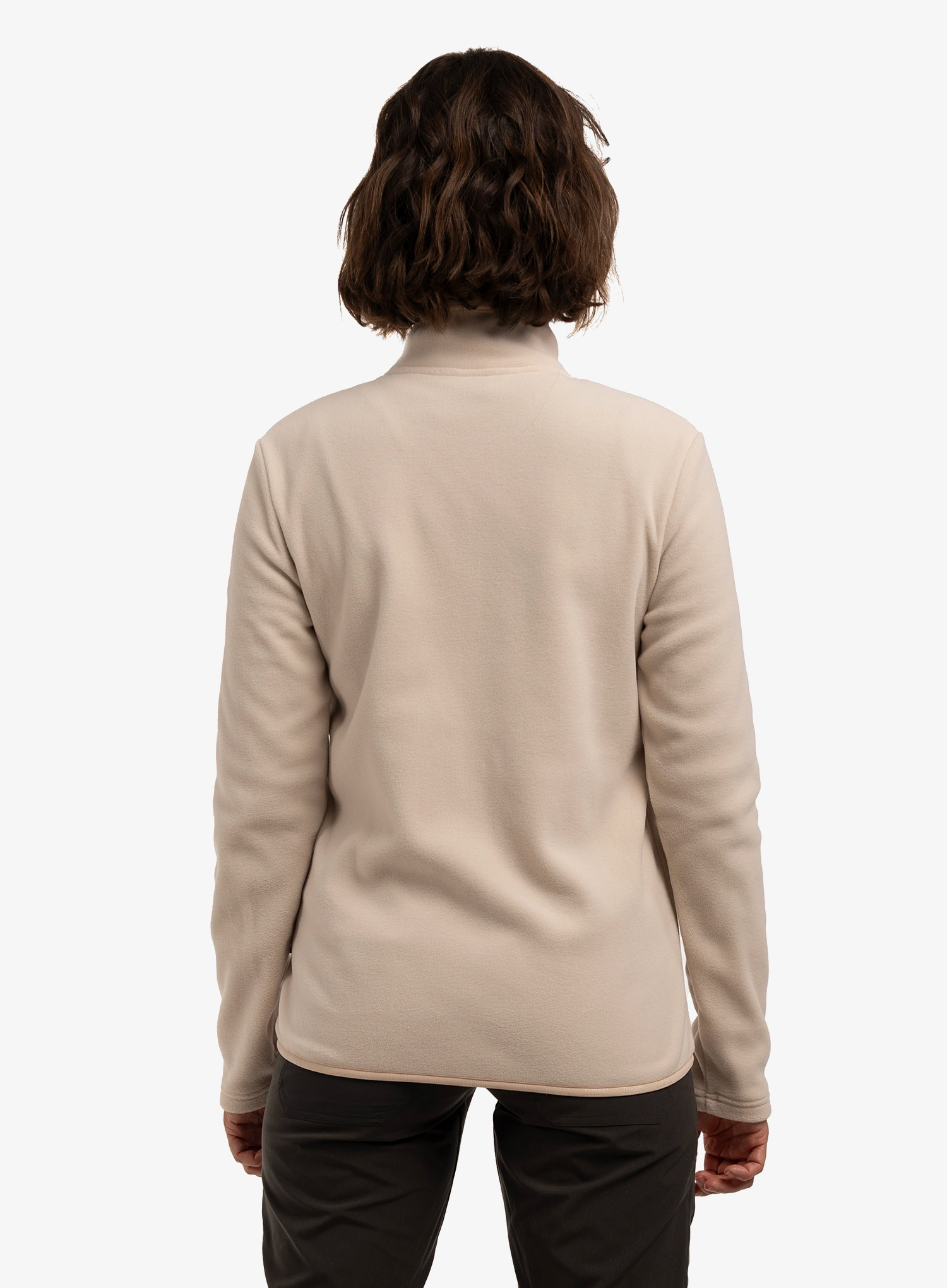 Dámska mikina na zips Turbat Classic Fleece - fog beige