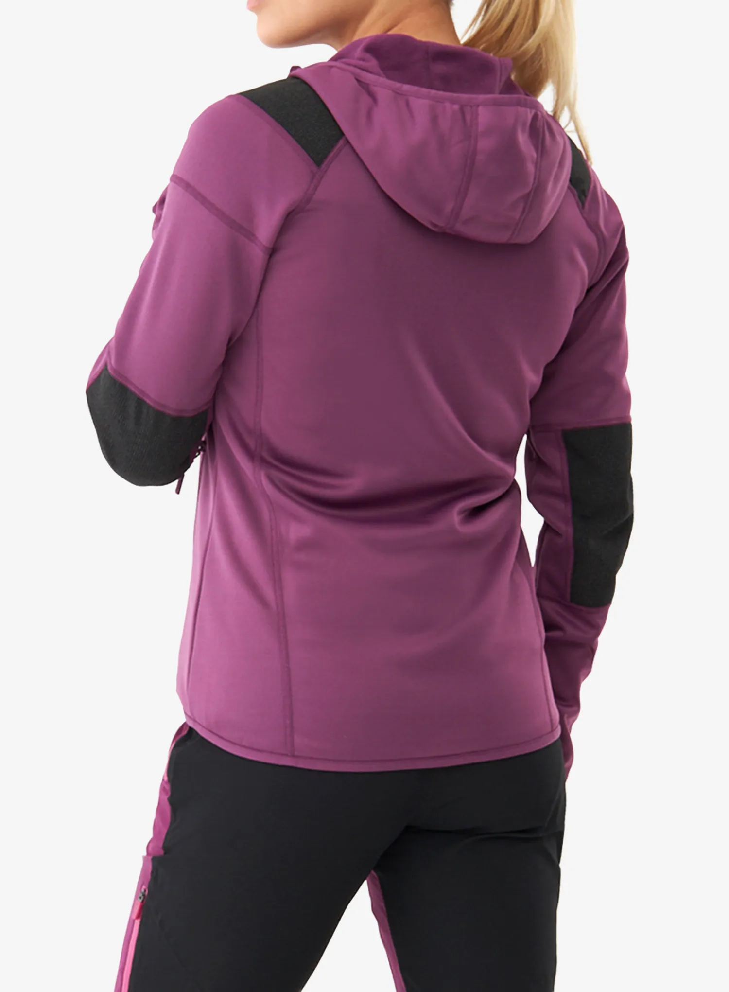 Dámska mikina na zips Viking Yosemite Hoodie - violet/yellow