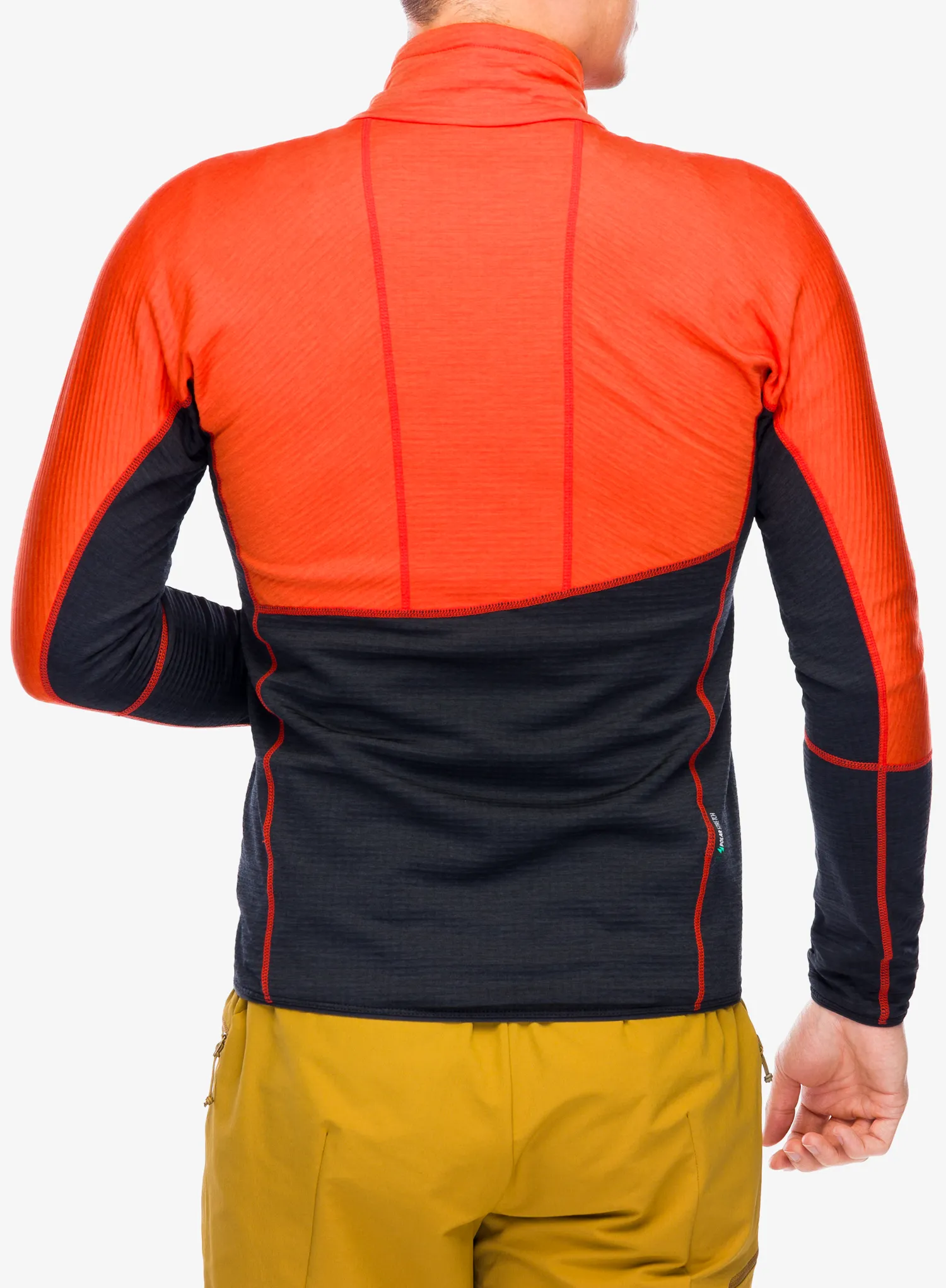 Mikina na zips Hannah Niro - spicy orange/anthracite mel