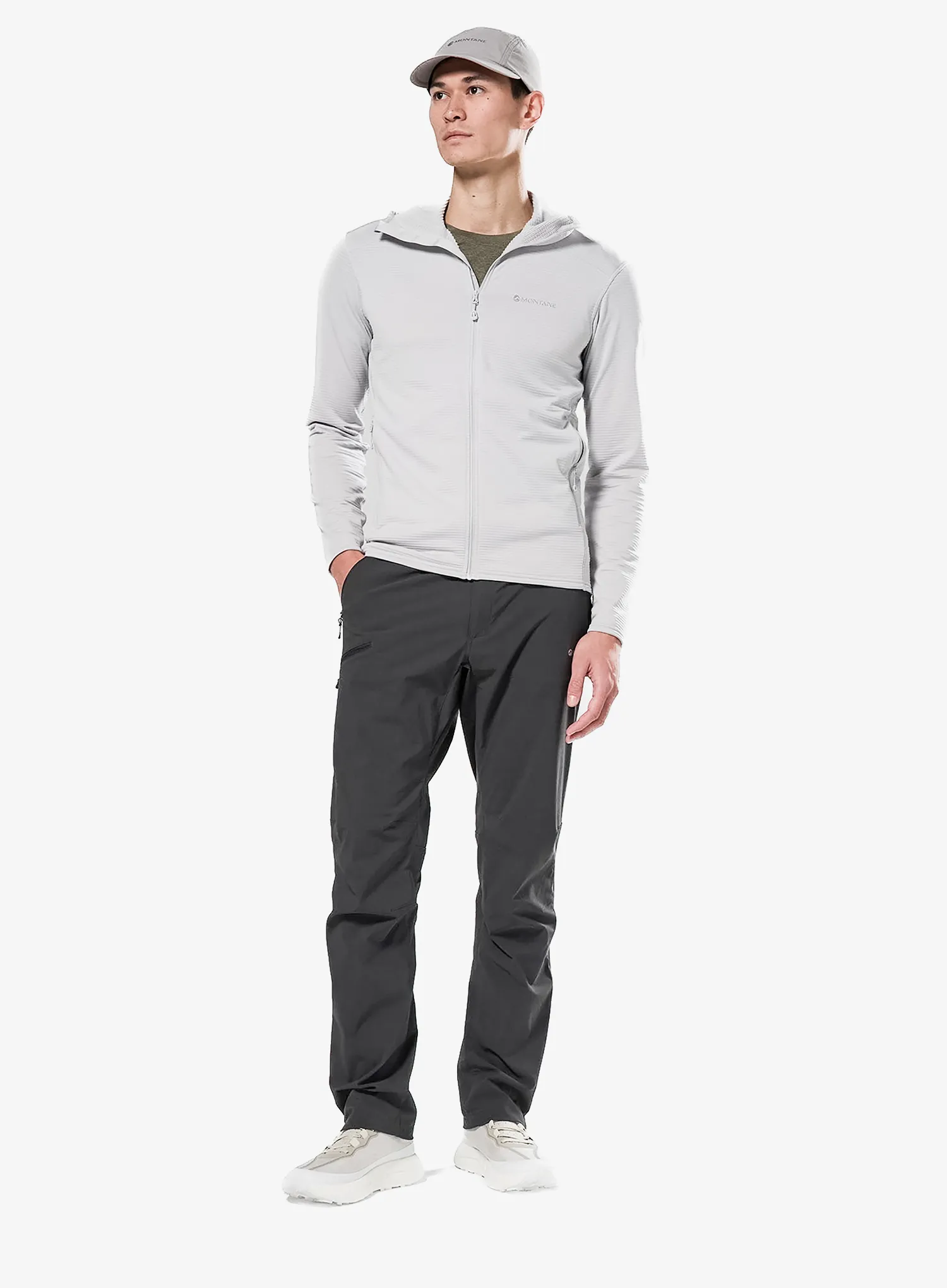 Mikina na zips Montane Protium Lite Hoodie - platinum