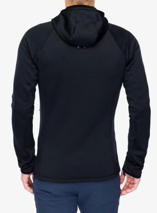 Mikina na zips Montura Fadis Grid Hooded Maglia - black