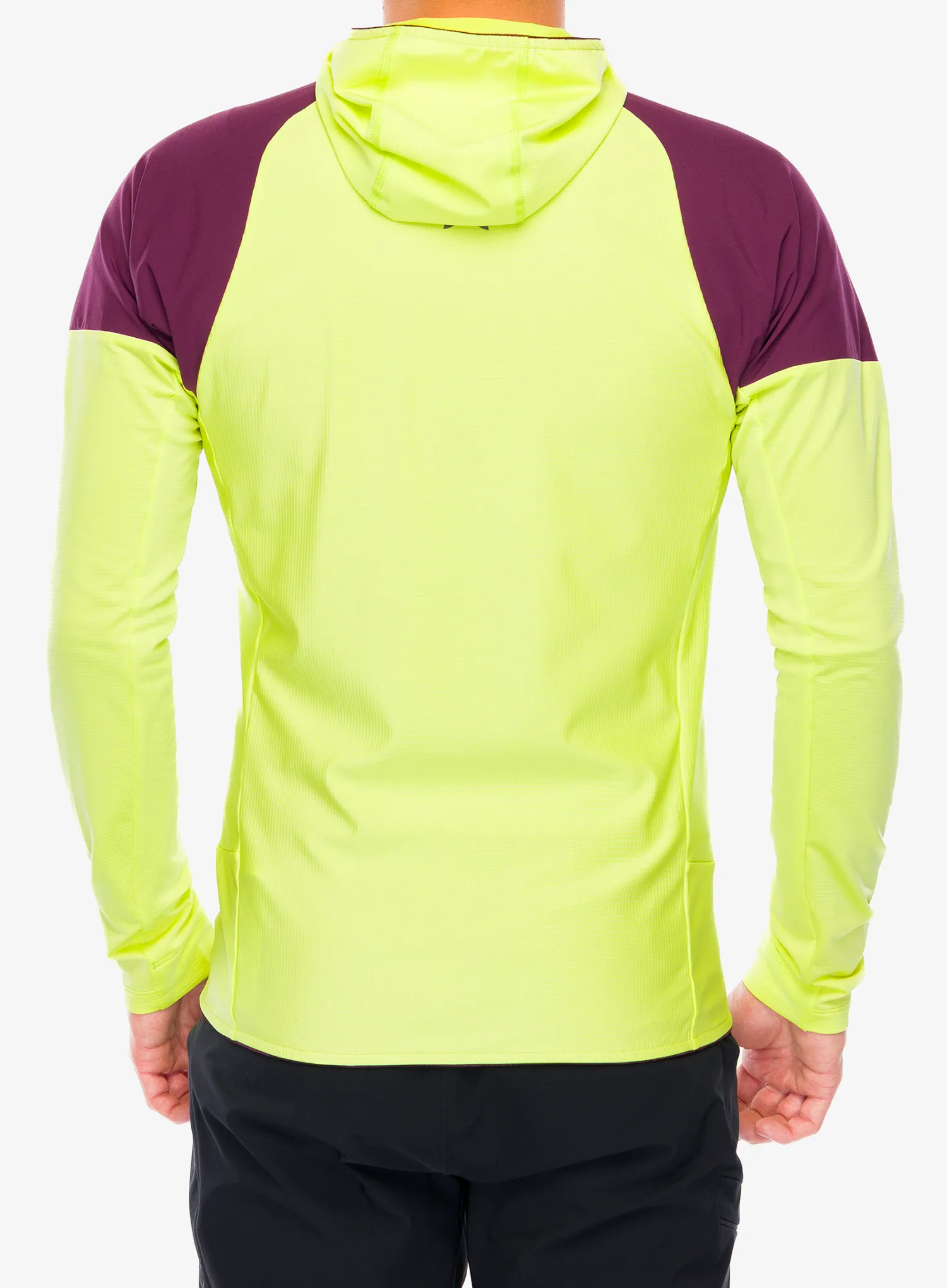 Mikina na zips Montura Spitze Maglia - sunny lime/wine red