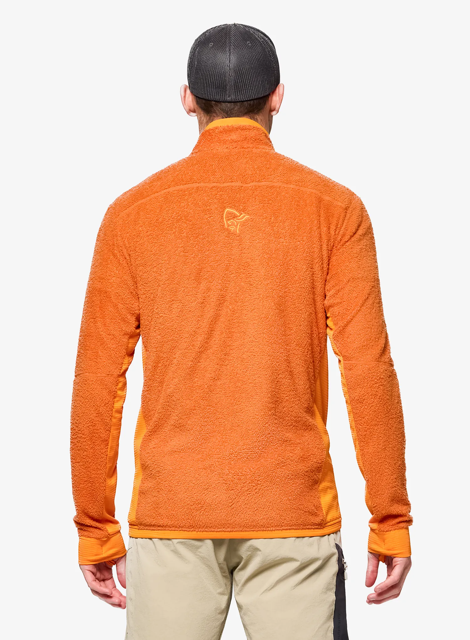 Mikina na zips Norrona Falketind Warm1 Active Jacket - gold flame/exuberance