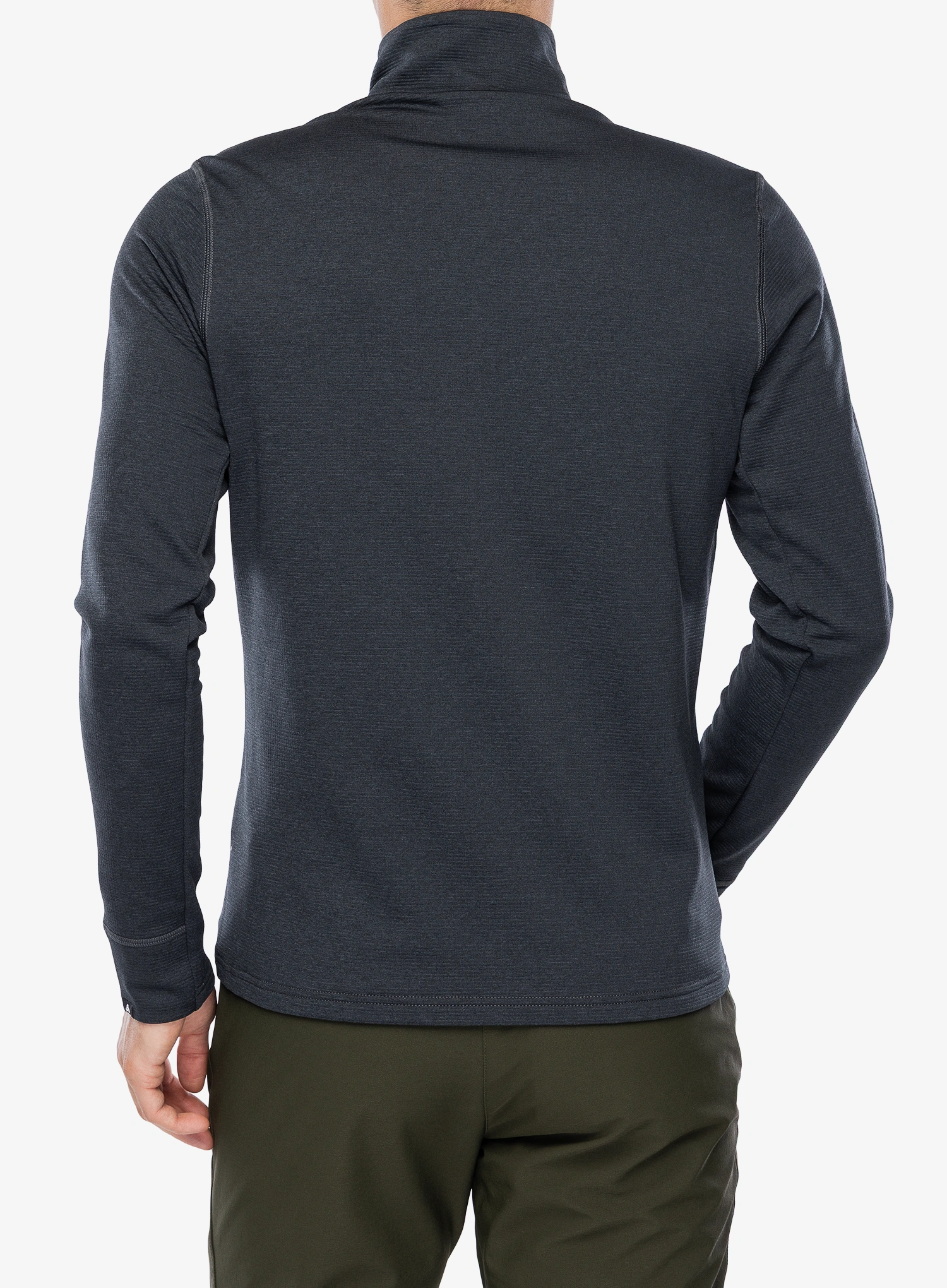 Mikina na zips Odlo Grid Fleece Mid Layer Full Zip - black melange