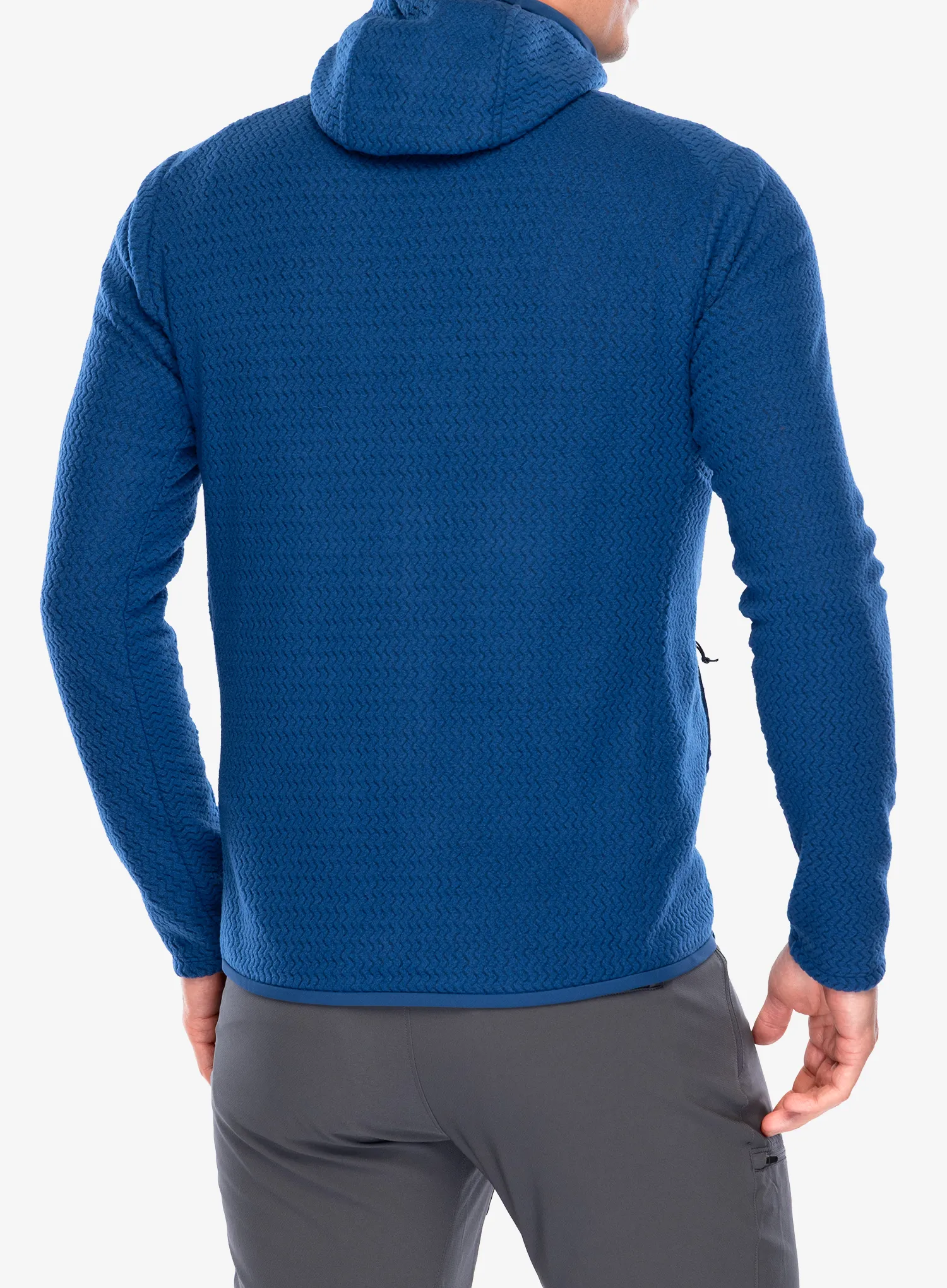 Mikina na zips Patagonia R1 Air Full-Zip Hoody - clement blue