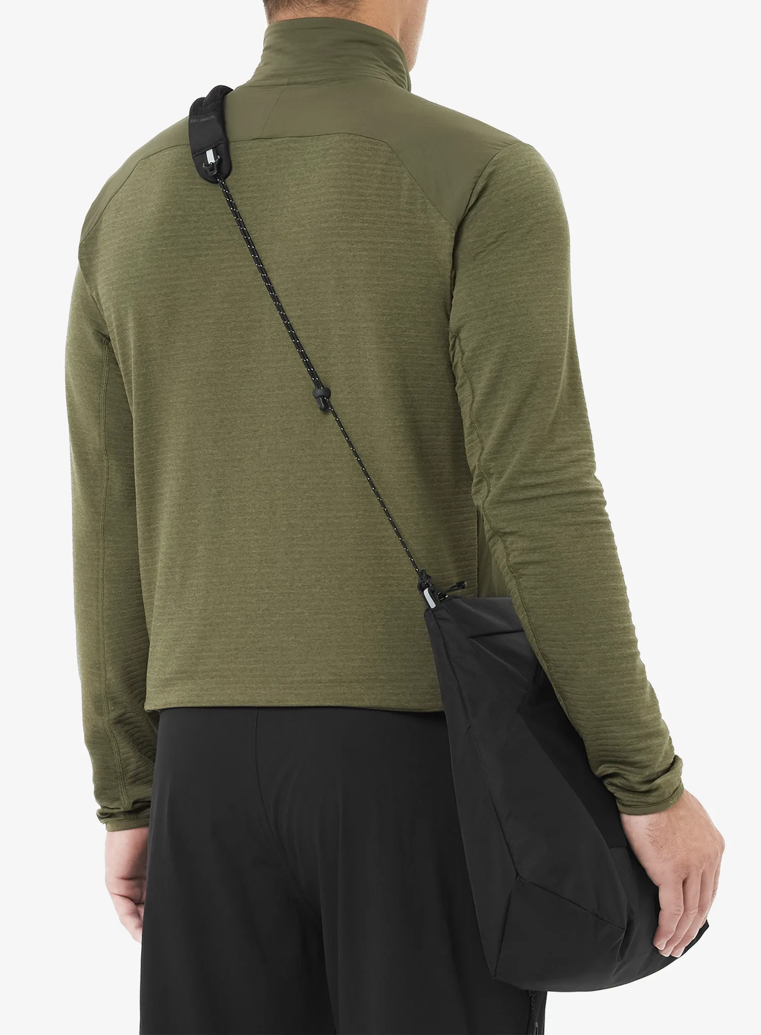 Mikina na zips Salomon Essential Lightwarm Hybrid - grape leaf