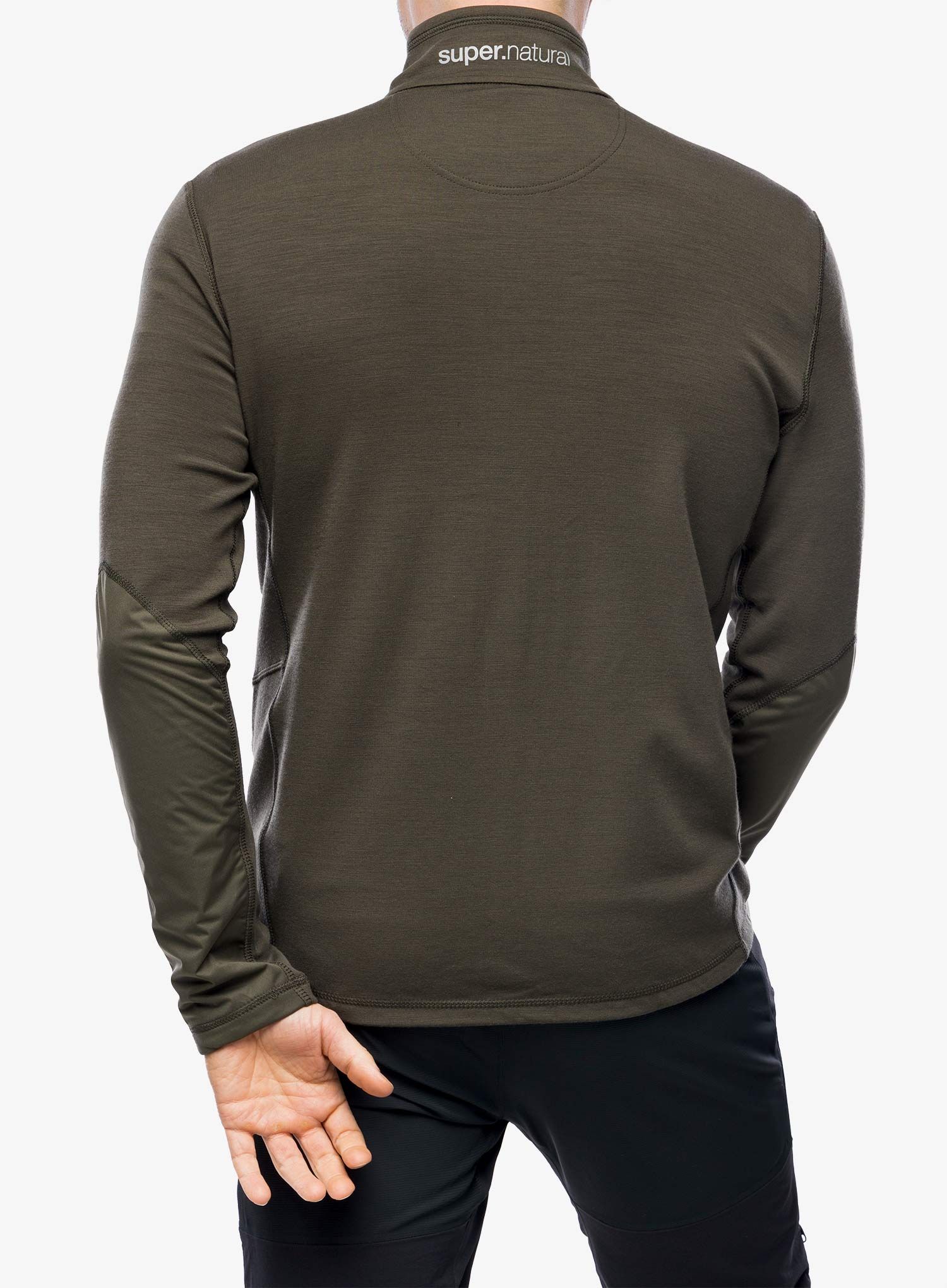 Mikina na zips Super.natural Adventure Track - black ink/black ink