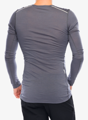Funkčné tričko adidas TERREX Xperior Merino 150 Long Sleeve - grey five